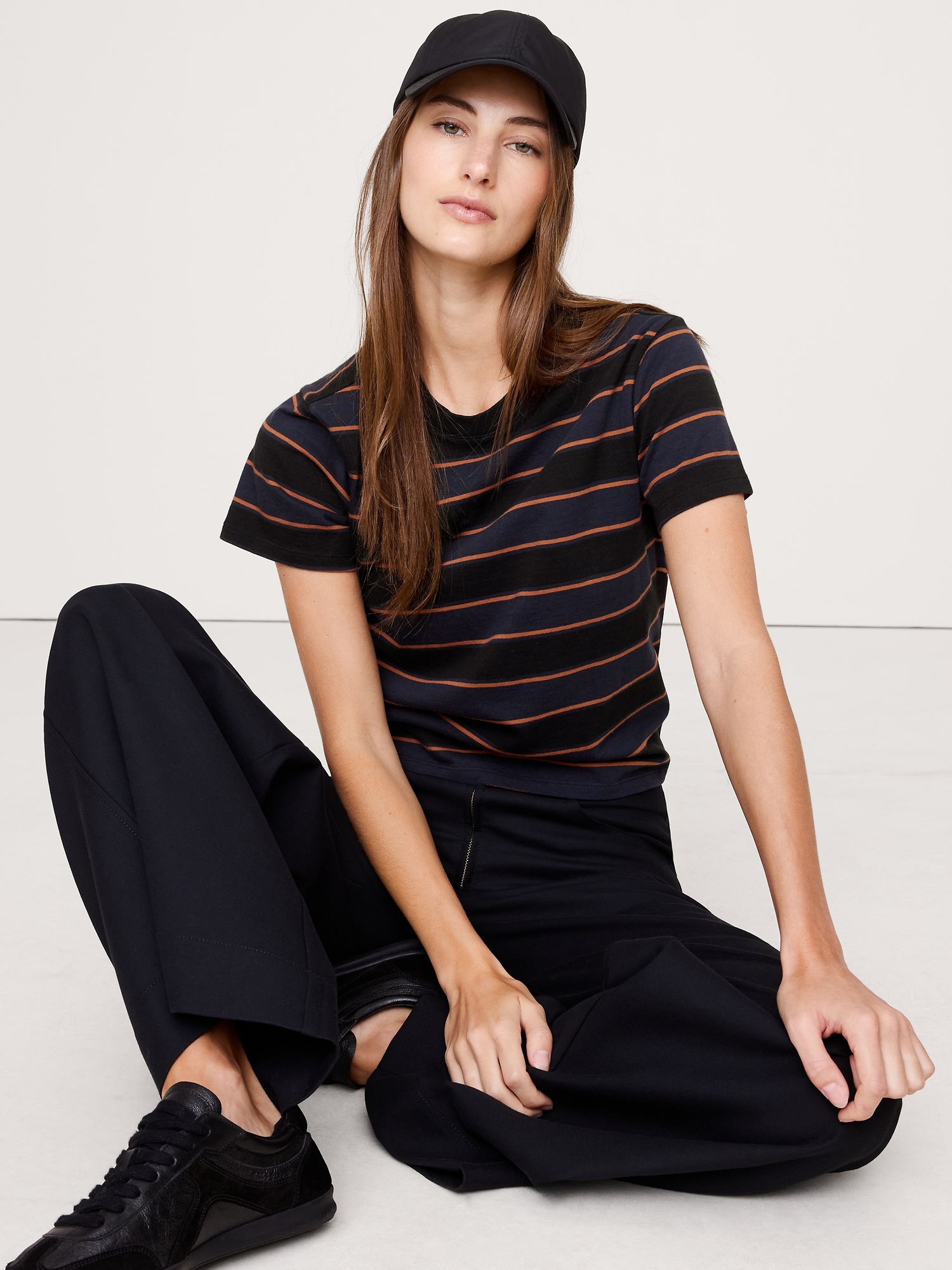 Image number 1 showing, VINTAGE COTTON CREW-NECK T-SHIRT