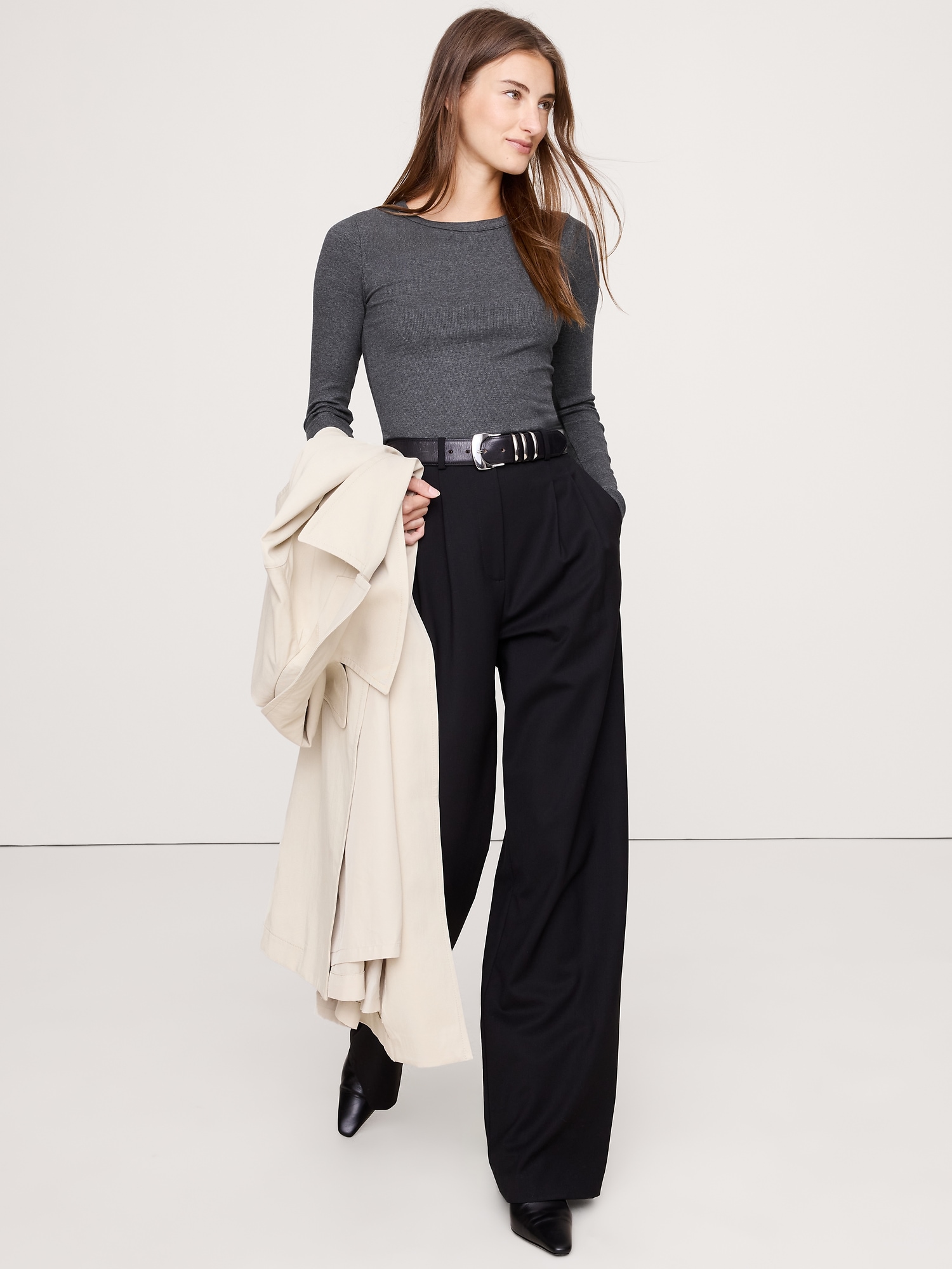 Image number 3 showing, Ribbed Crew-Neck T-Shirt