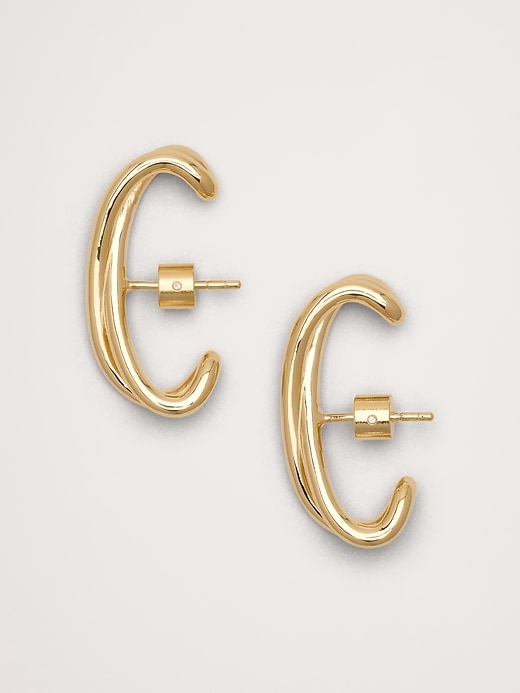 Knotted Ear Cuff With Post Backs