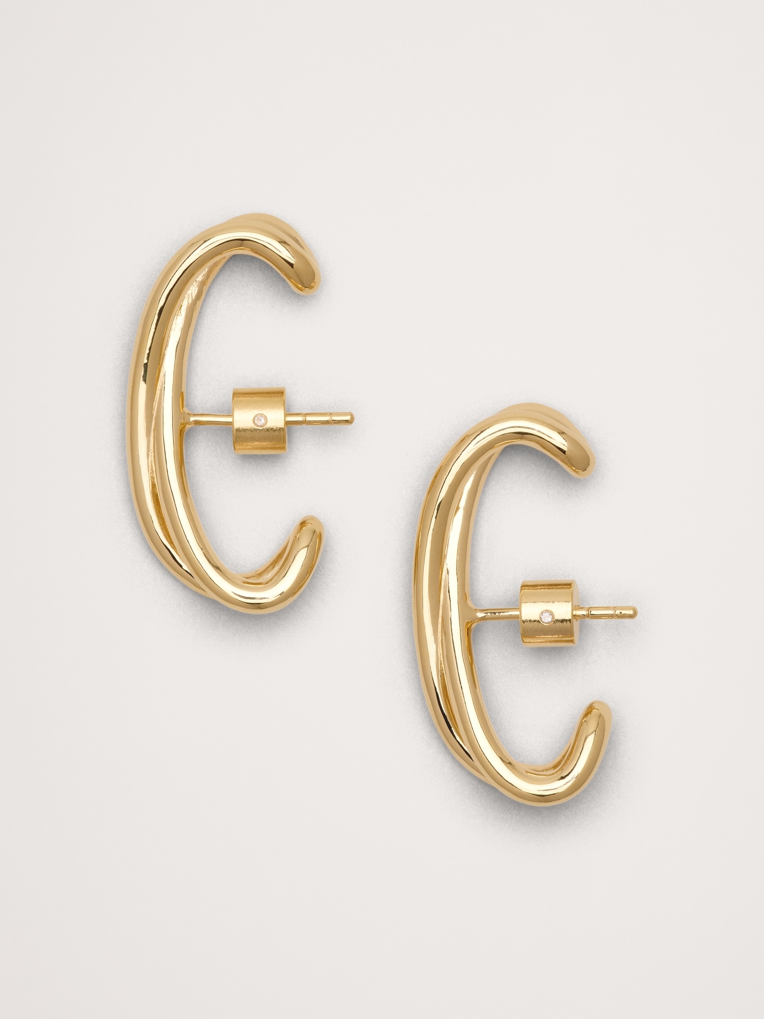 KNOTTED EAR CUFF WITH POST BACKS