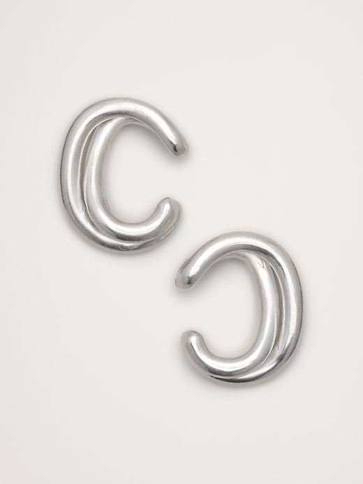 Knotted Ear Cuff With Post Backs