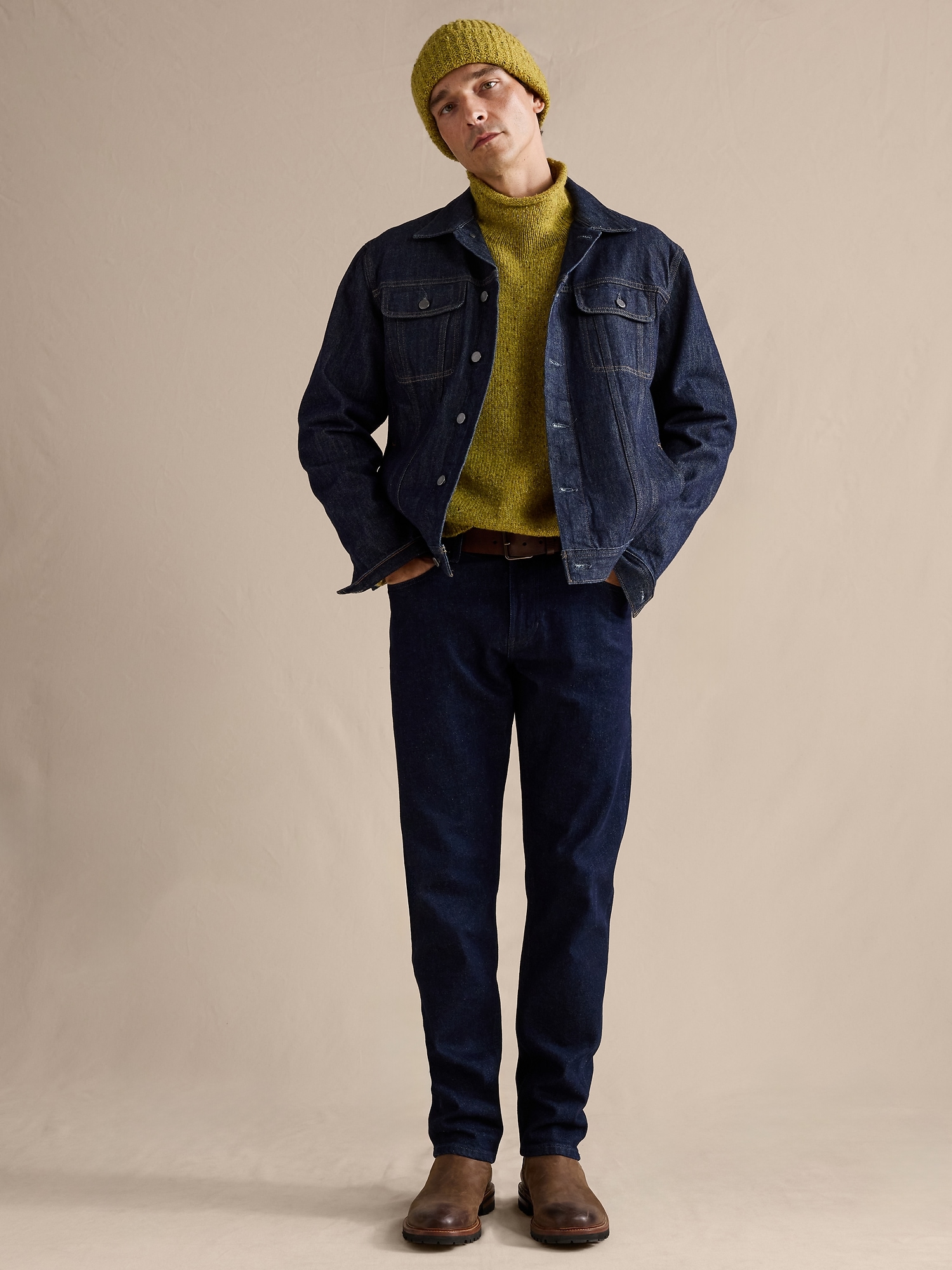 SLIM AUTHENTIC DENIM - Rinse Dark Wash