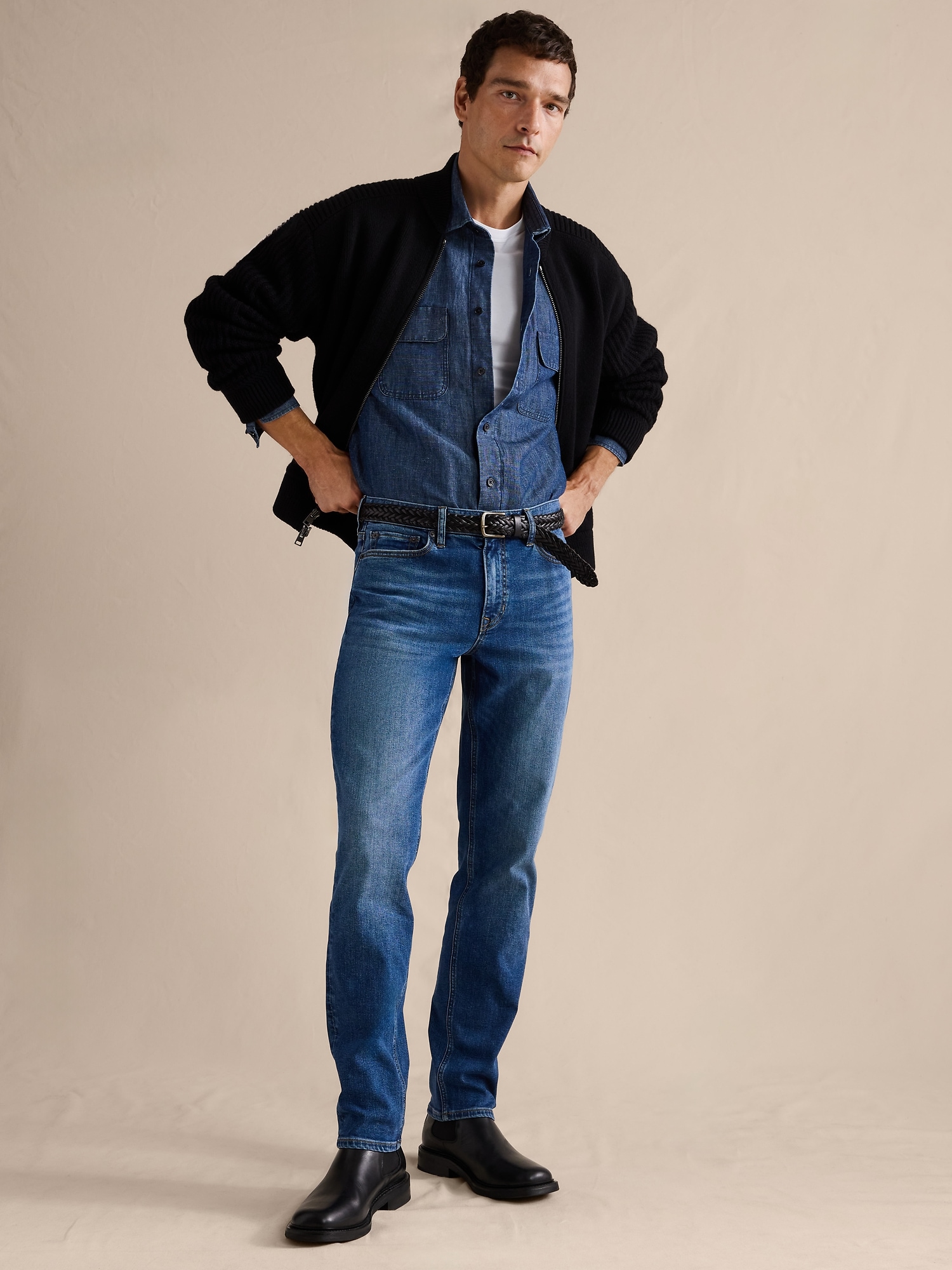 Image number 1 showing, Athletic Luxe Traveler Jean