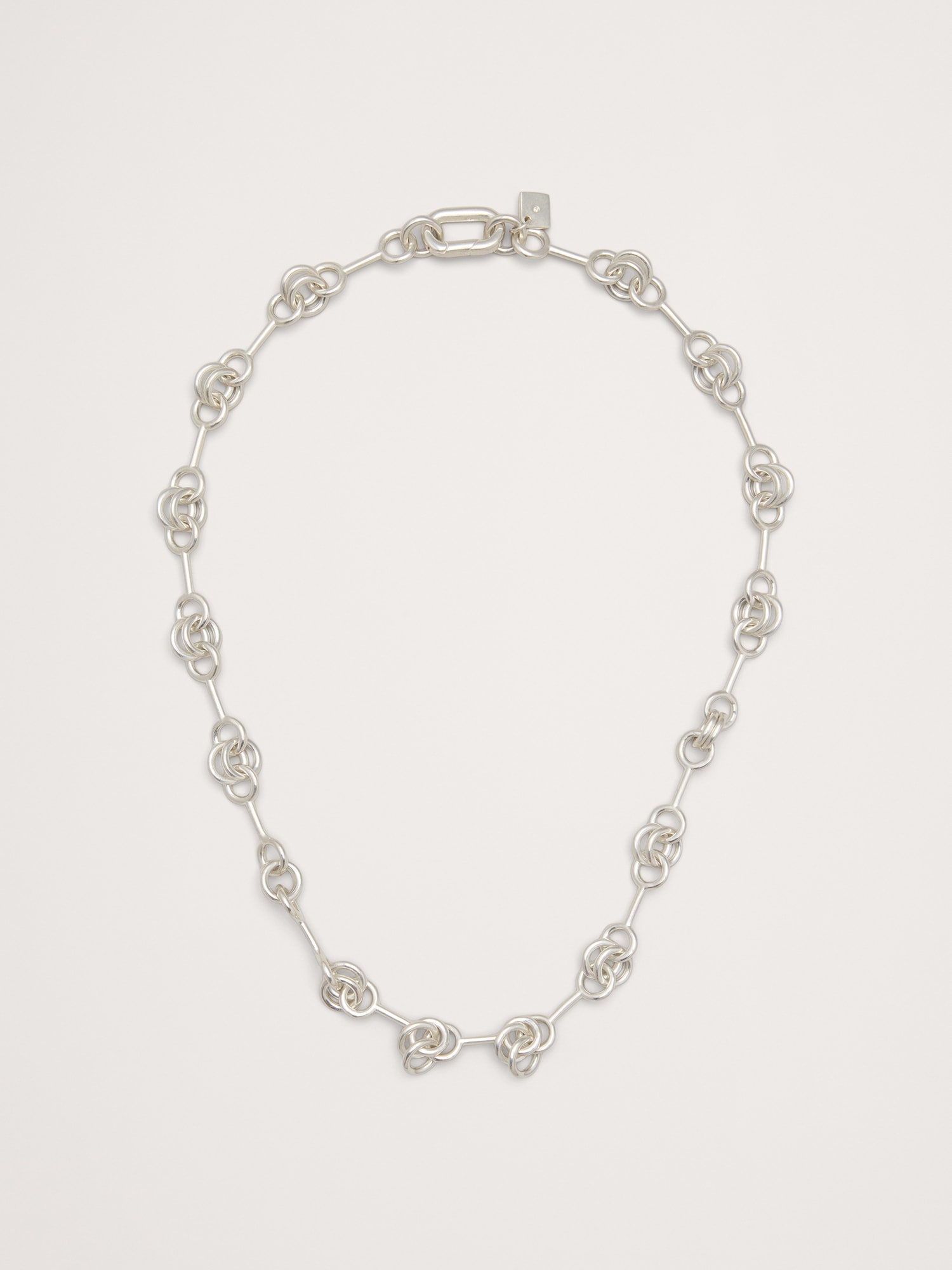 Image number 1 showing, DOUBLE RING CHAIN NECKLACE