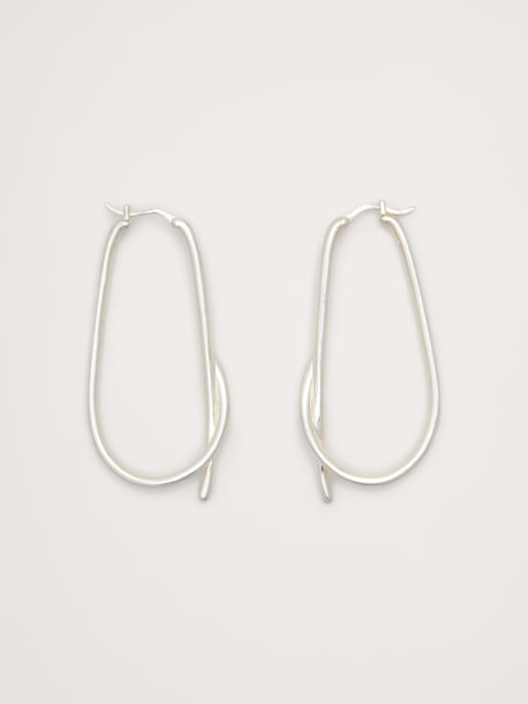 Large Knotted Hoop Earrings