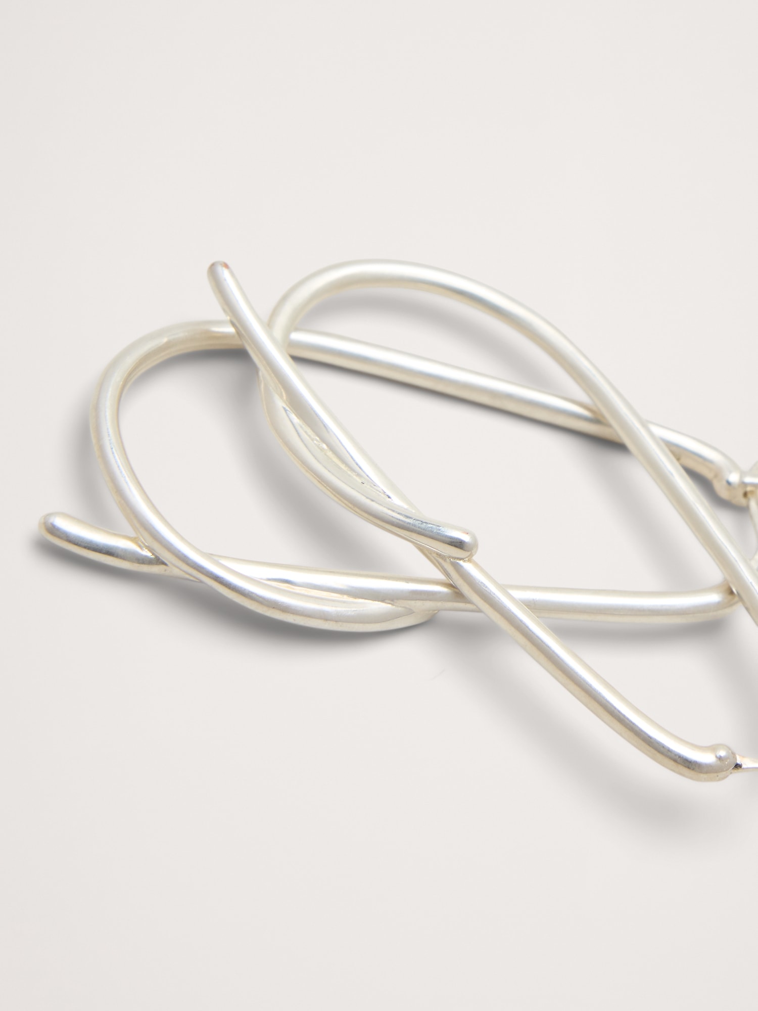 Image number 2 showing, LARGE KNOTTED HOOP EARRINGS