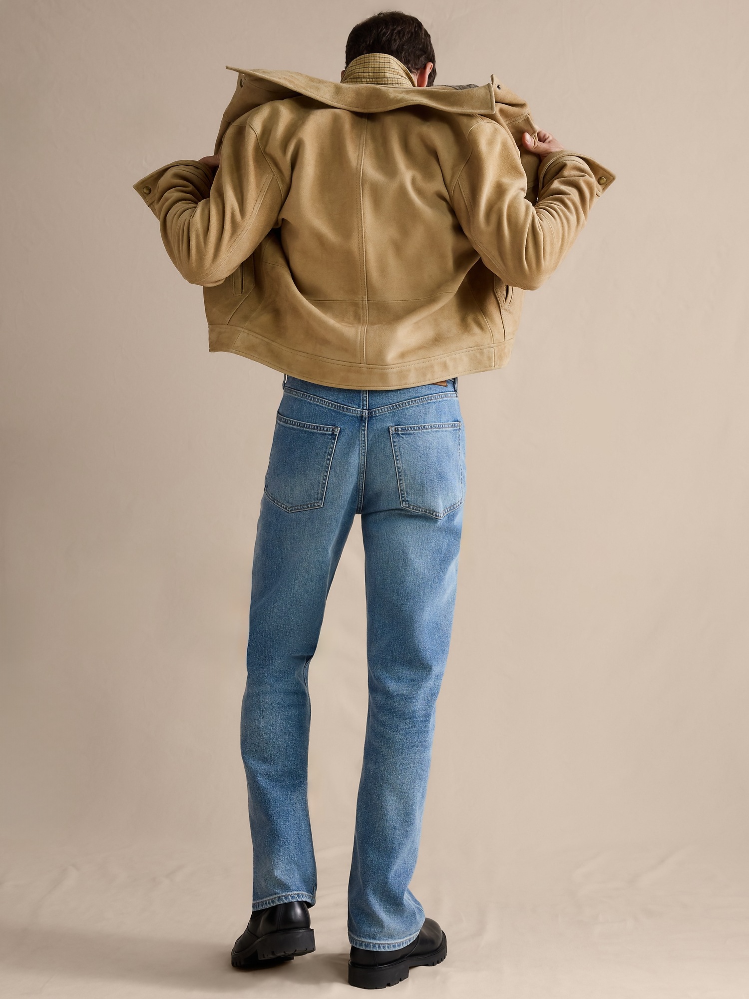 Мужские джинсы Banana Republic Straight Authentic Jean, цвет: Светлая варка — фото 2