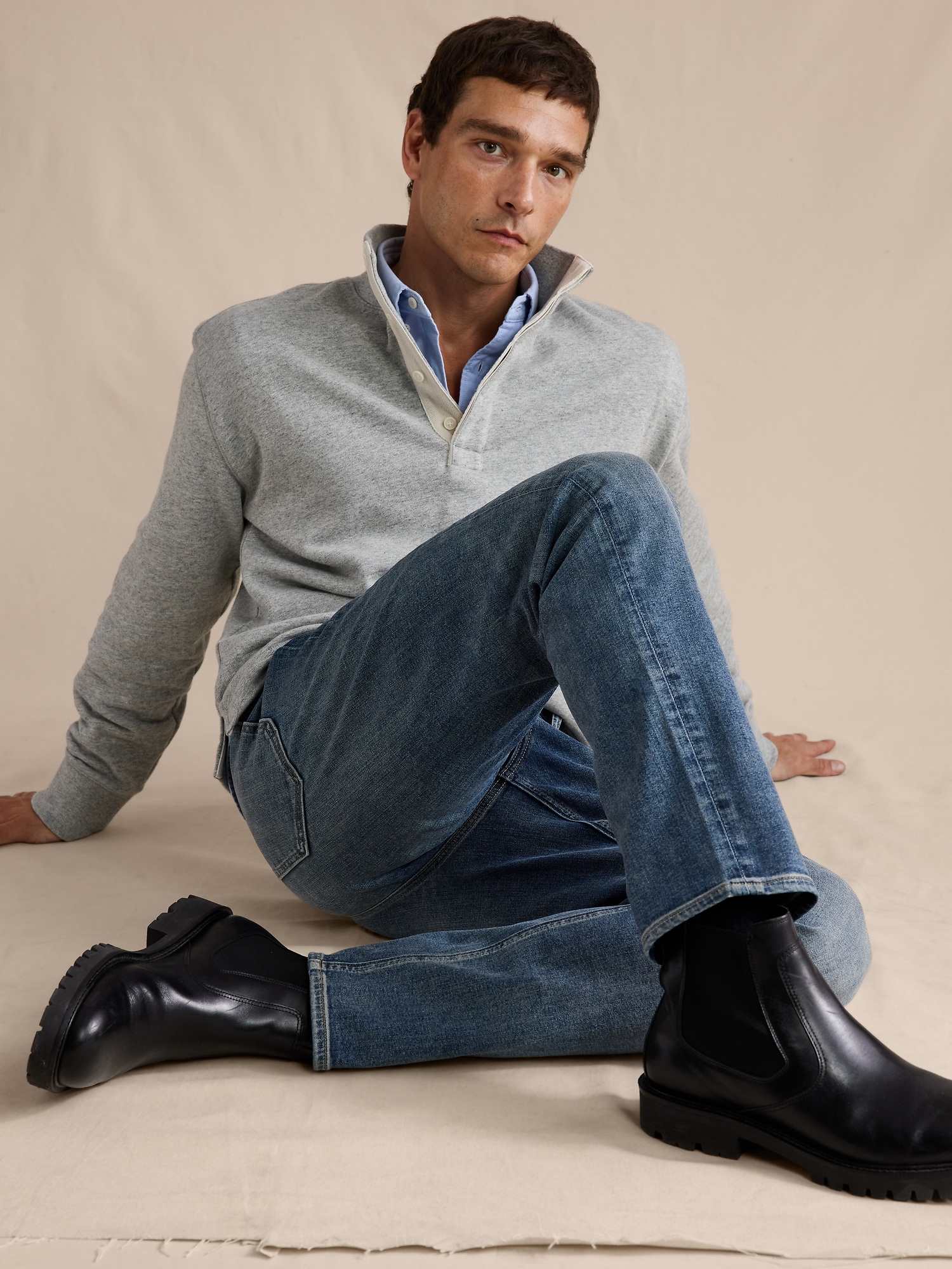 Image number 4 showing, Athletic Luxe Traveler Jean