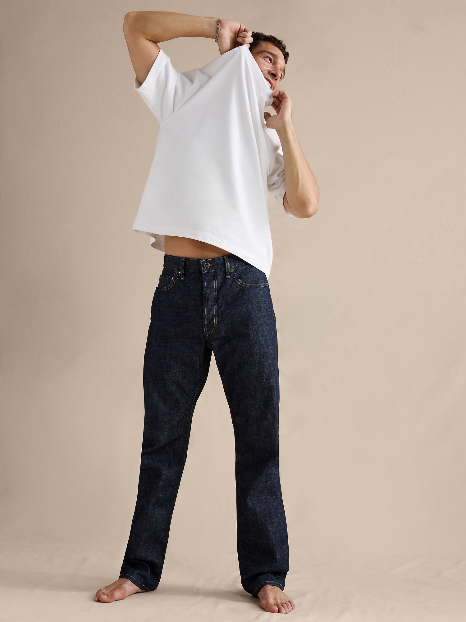 Image number 4 showing, Straight Selvedge Jean
