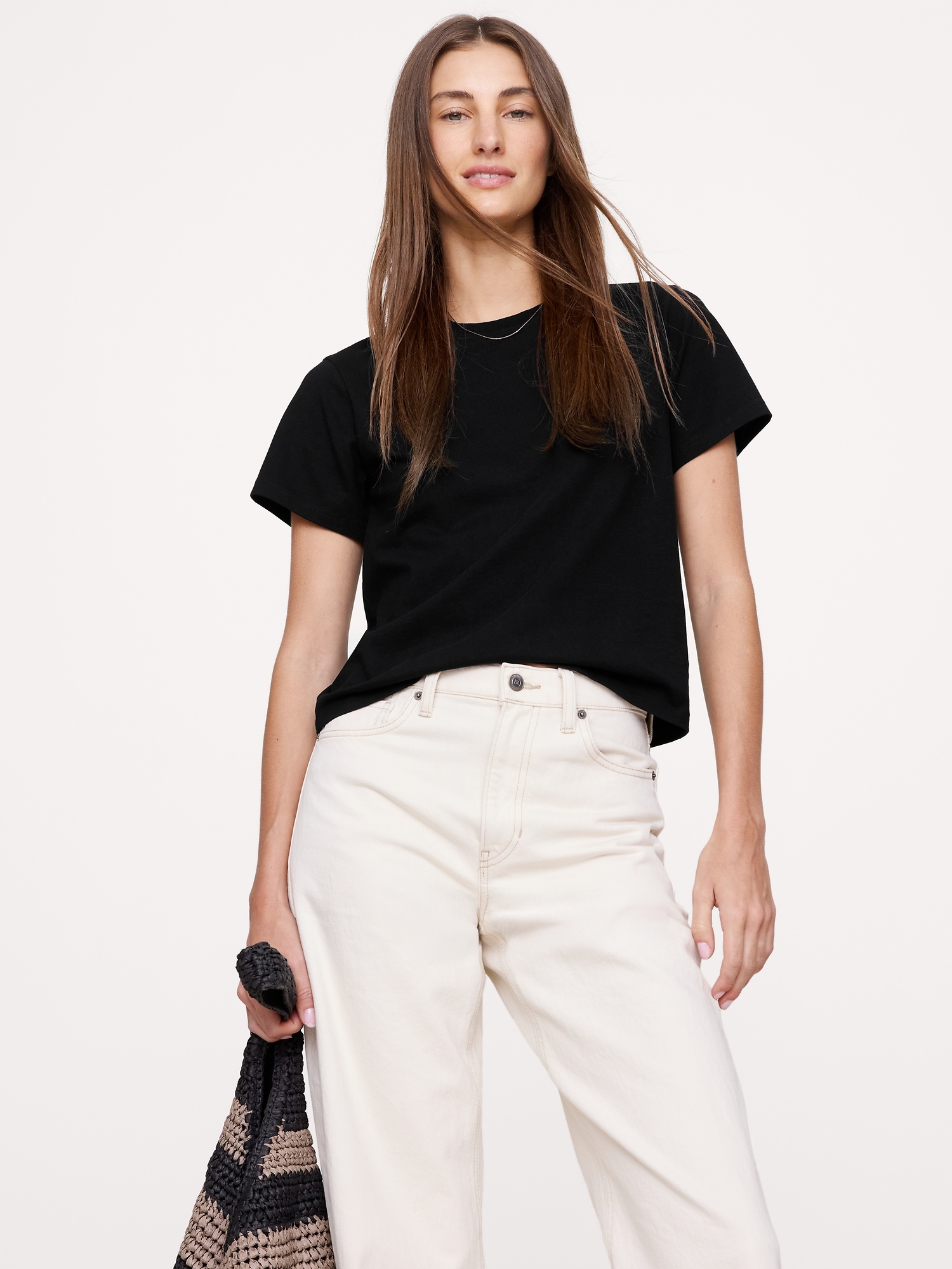 VINTAGE COTTON CREW-NECK T-SHIRT