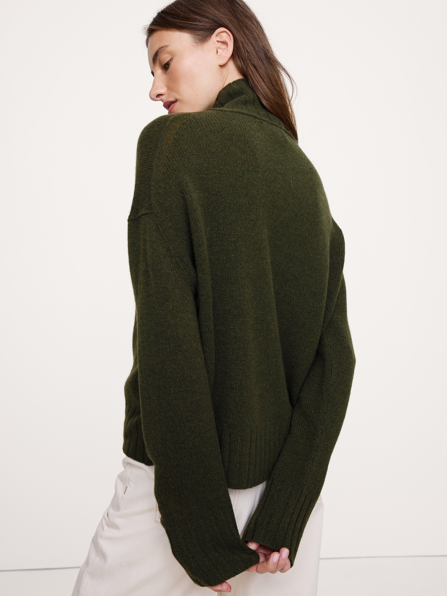Image number 3 showing, Oversized Cashmere Turtleneck Sweater