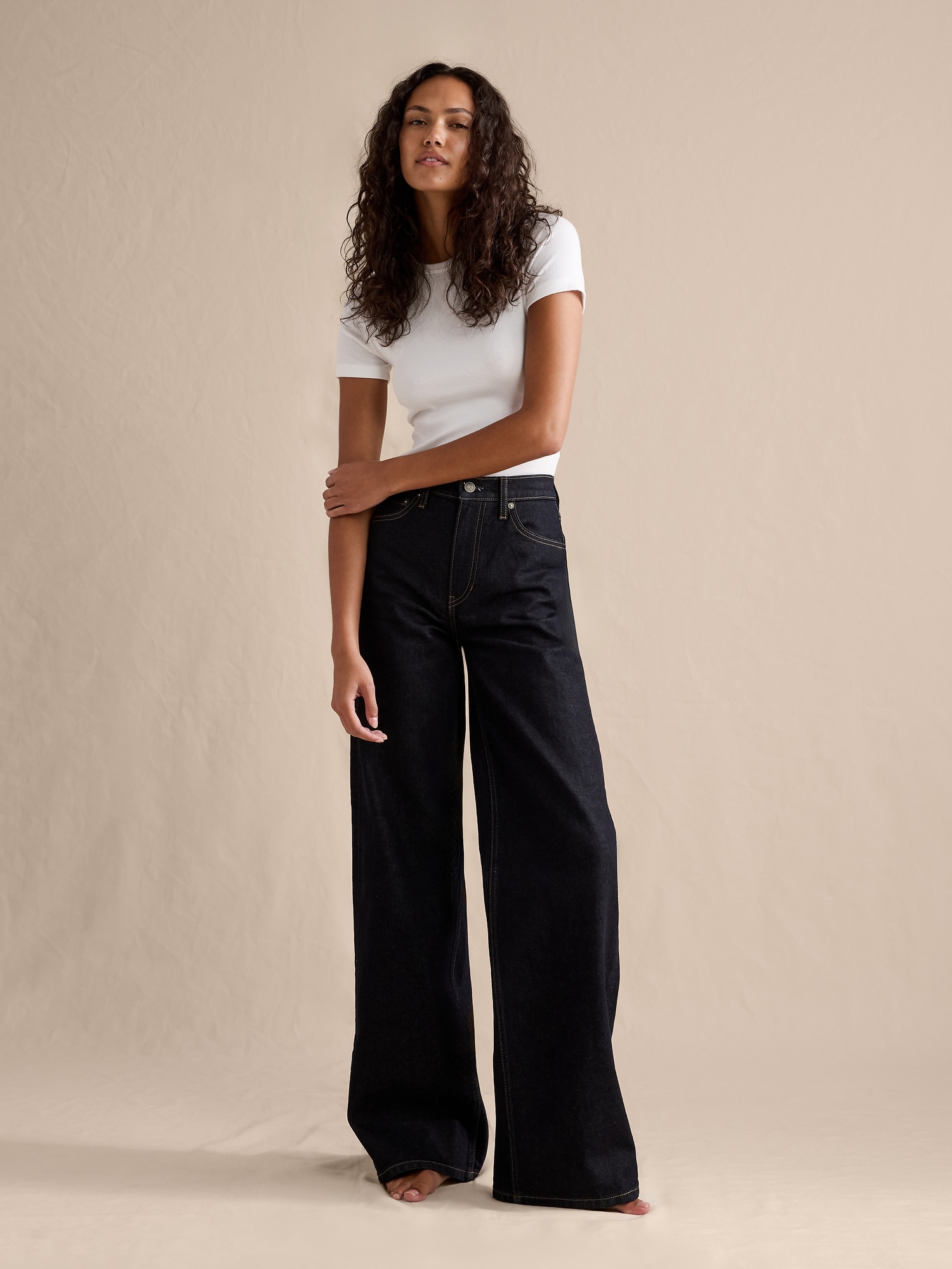 Image number 5 showing, THE ICON CLASSIC WIDE-LEG JEAN