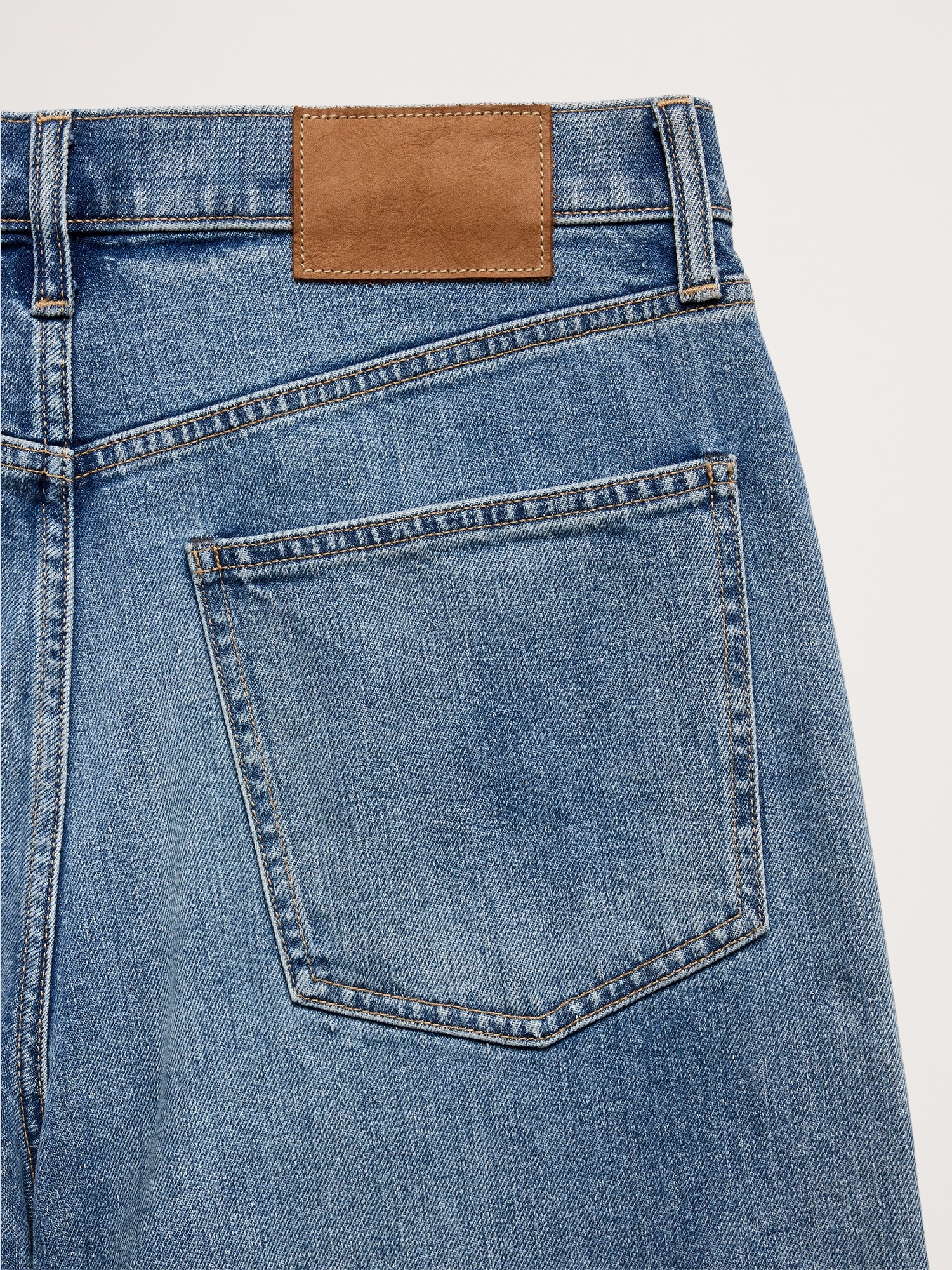 Мужские джинсы Banana Republic Straight Authentic Jean, цвет: Светлая варка — фото 6