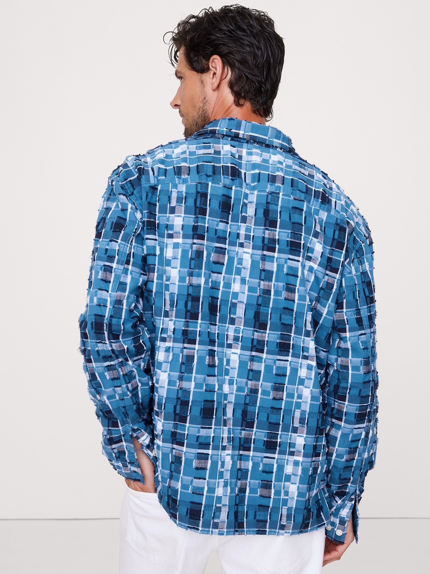 Image number 2 showing, RELAXED-FIT PLAID TEXTURE RESORT SHIRT