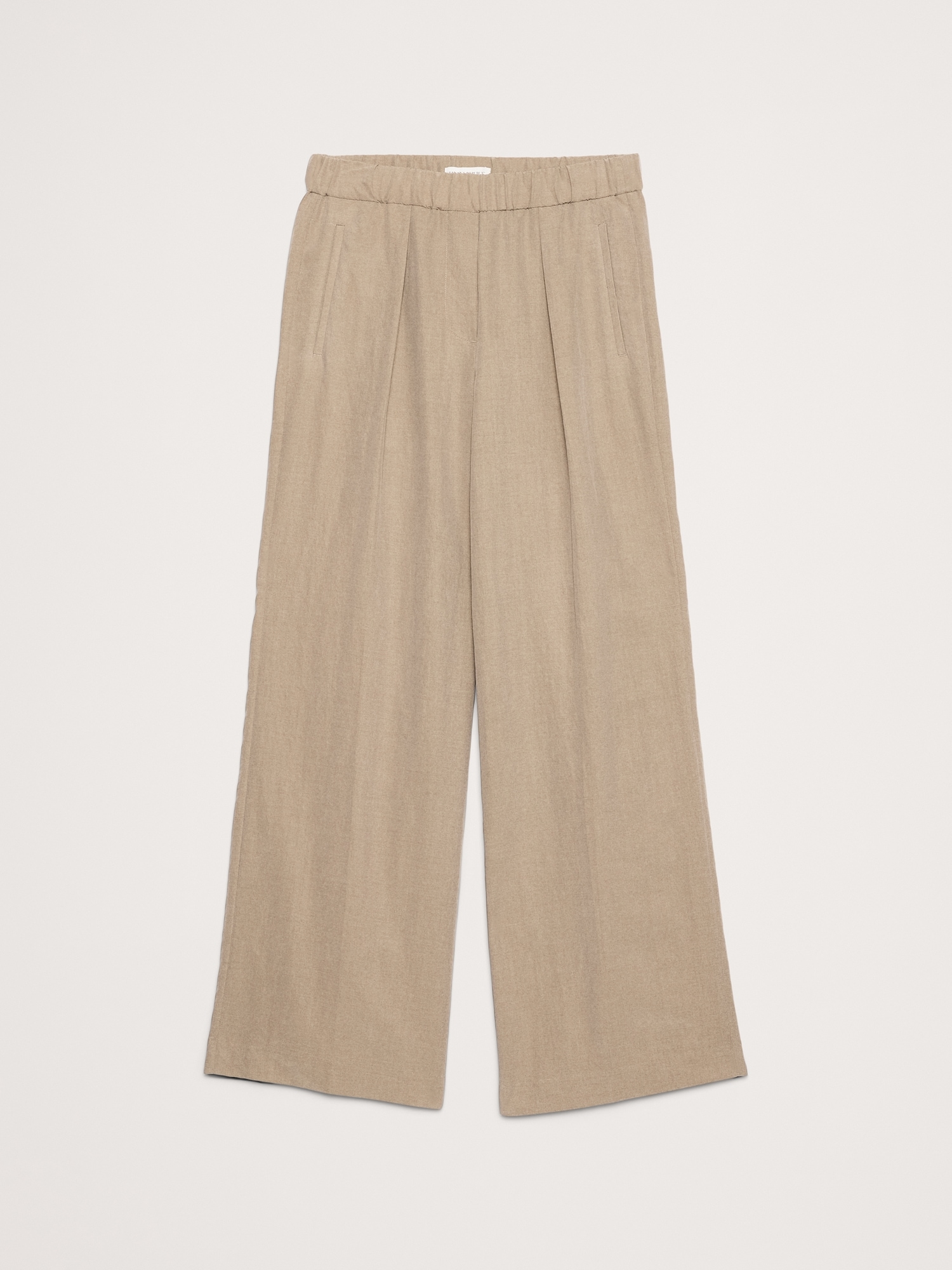Image number 4 showing, MID-RISE WIDE-LEG PULL-ON PANT