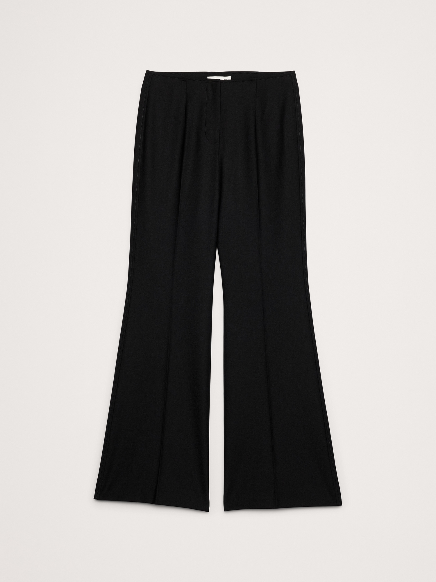 Image number 5 showing, Mid-Rise Flare Stretch Wool-Blend Pant