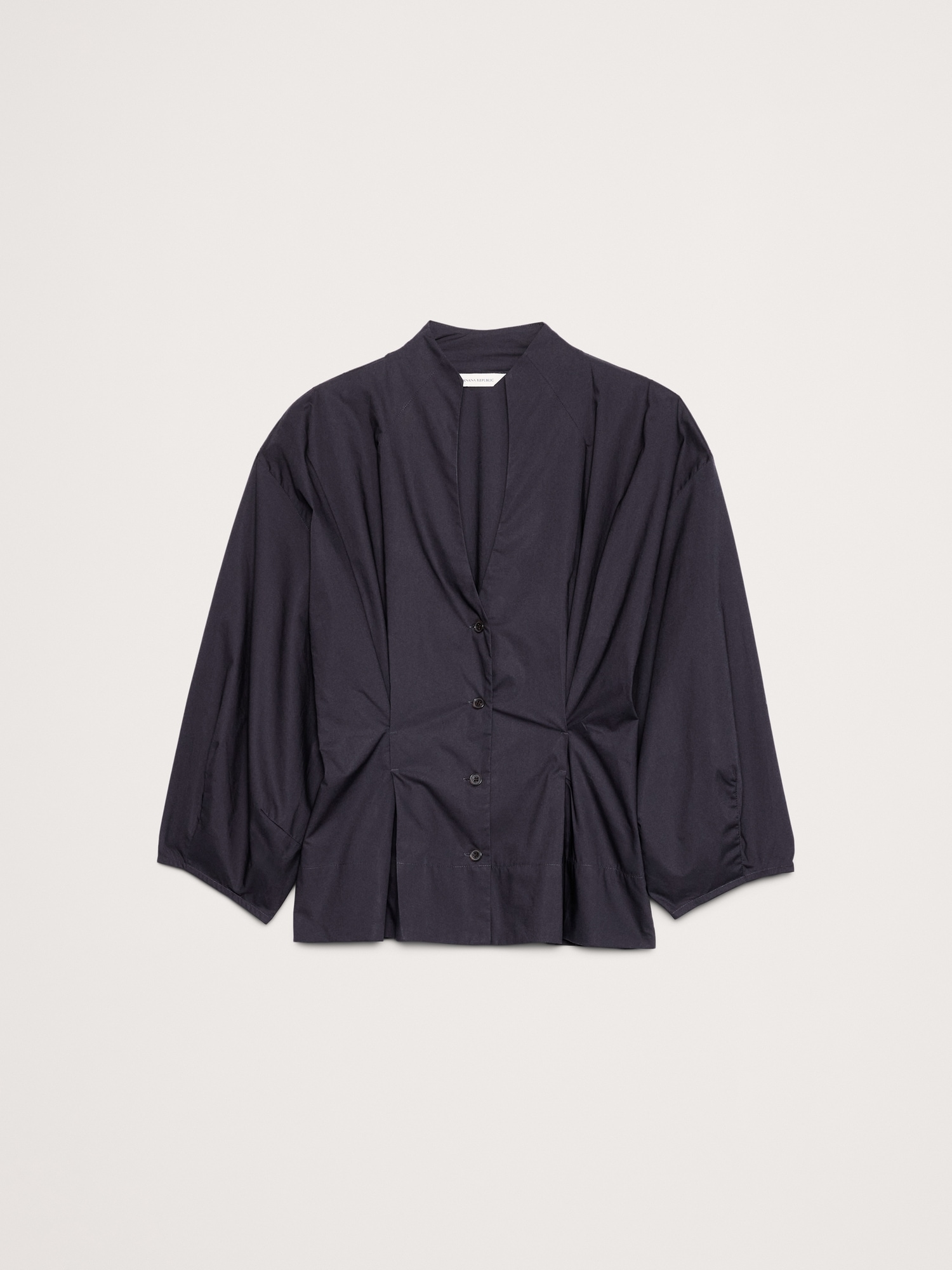 Image number 4 showing, Cotton Poplin Cinched-Waist Shirt