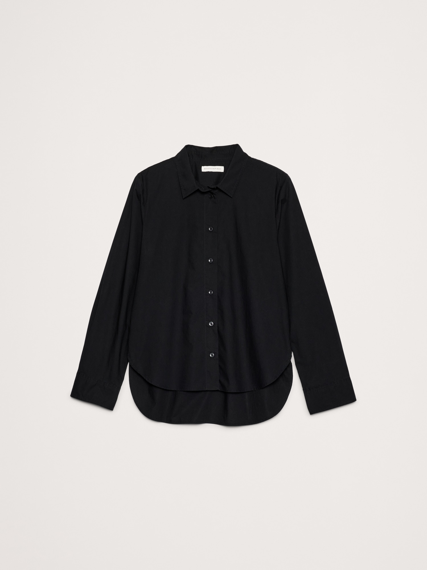 Image number 4 showing, BOXY COTTON POPLIN SHIRT