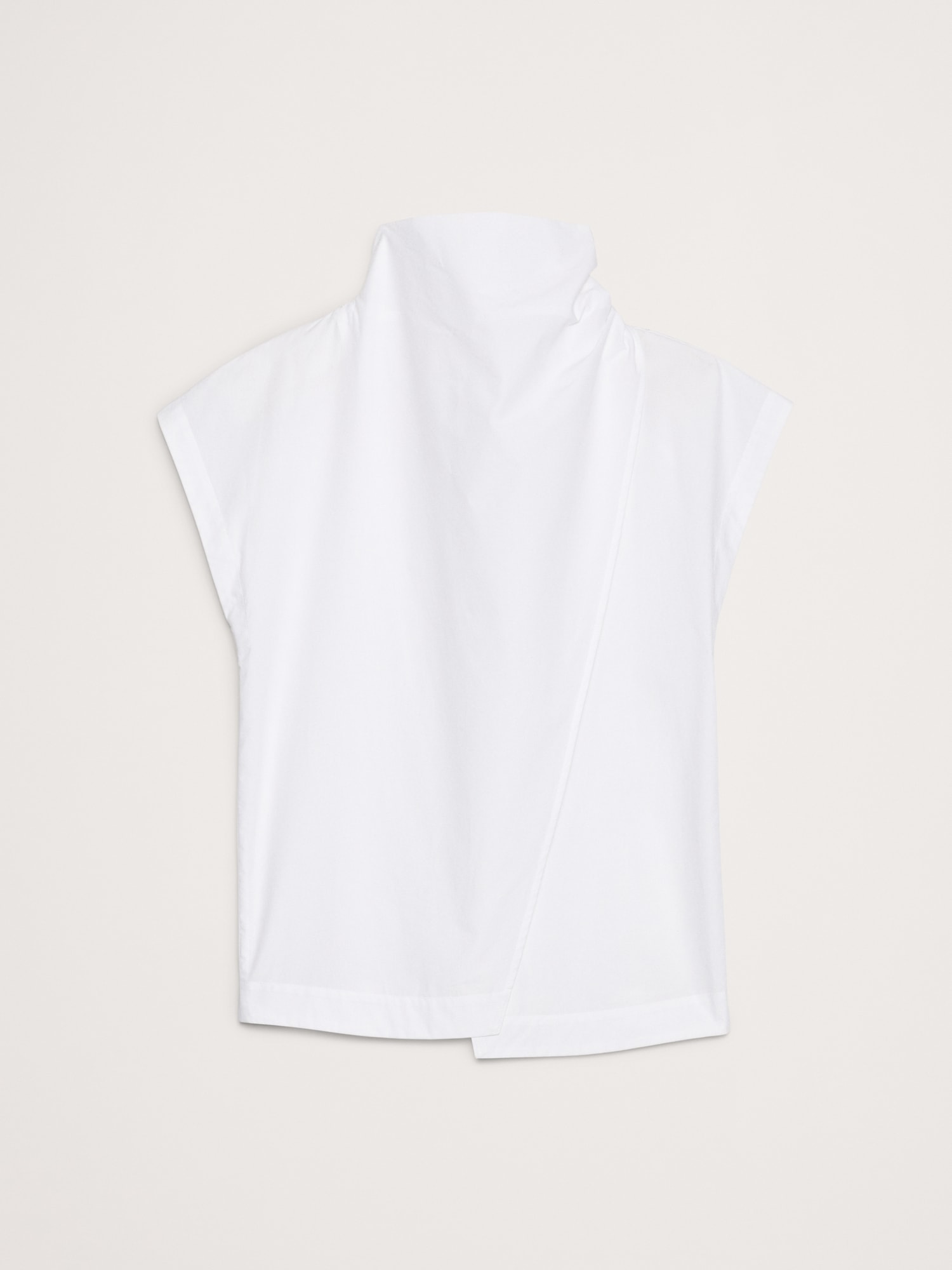 Image number 4 showing, COTTON POPLIN COWL NECK TUNIC
