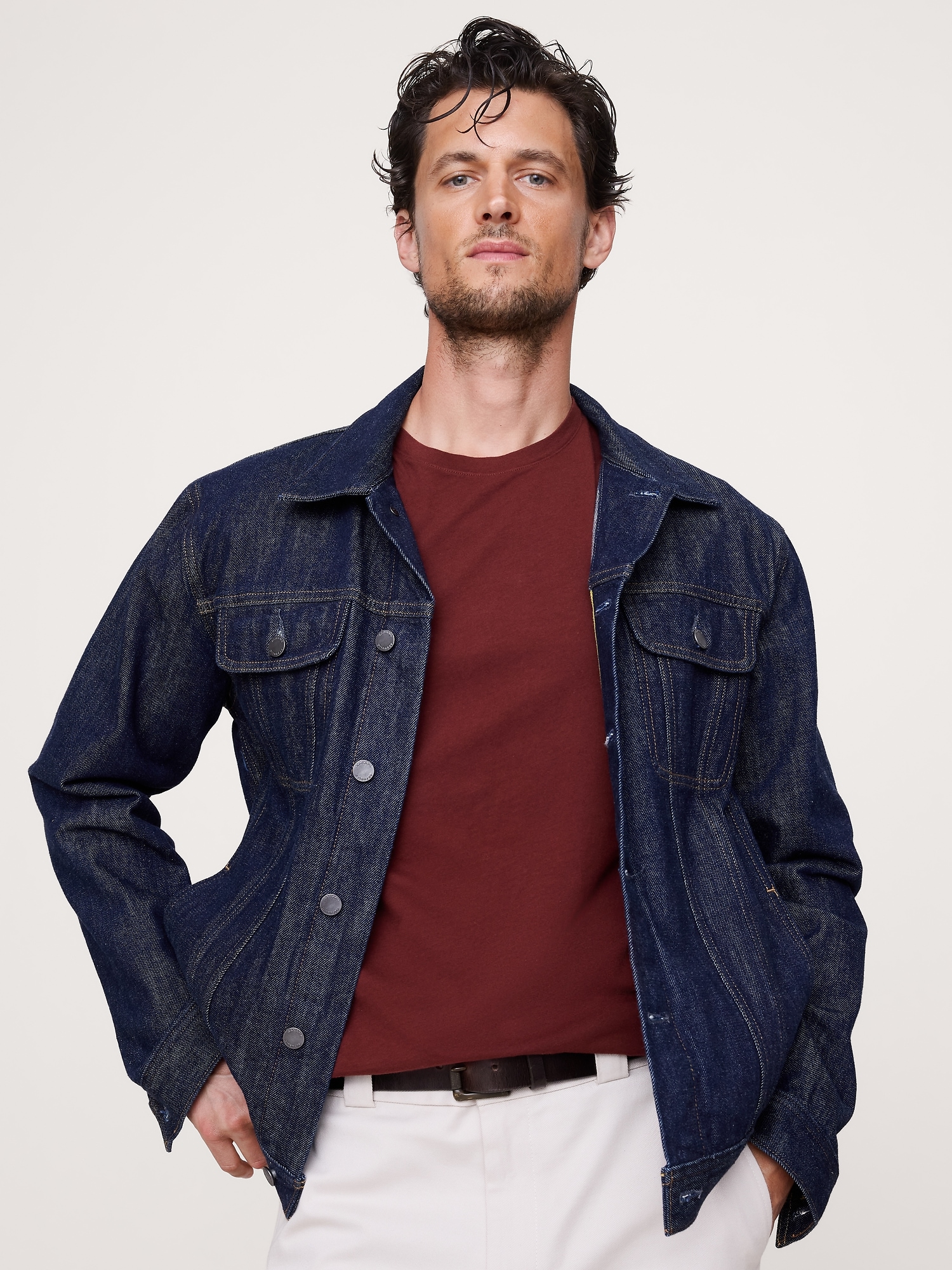 Lightweight Cotton Crew-Neck T-Shirt - Redwood Canopy Burgundy