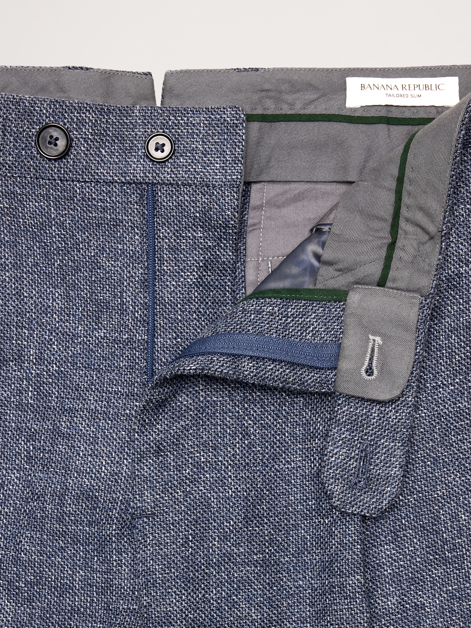 Image number 6 showing, ITALIAN COTTON-WOOL TWEED SUIT PANT