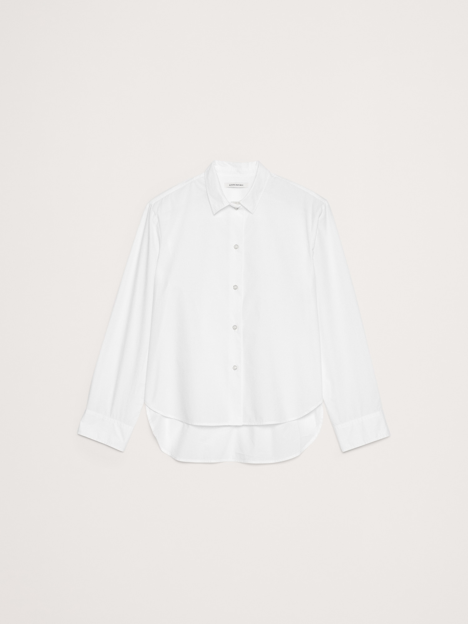 Image number 4 showing, BOXY COTTON POPLIN SHIRT