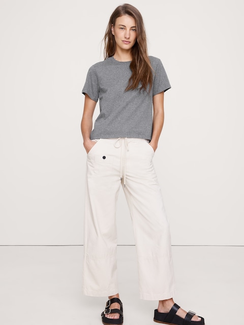 Vintage Cotton Crew-Neck T-Shirt