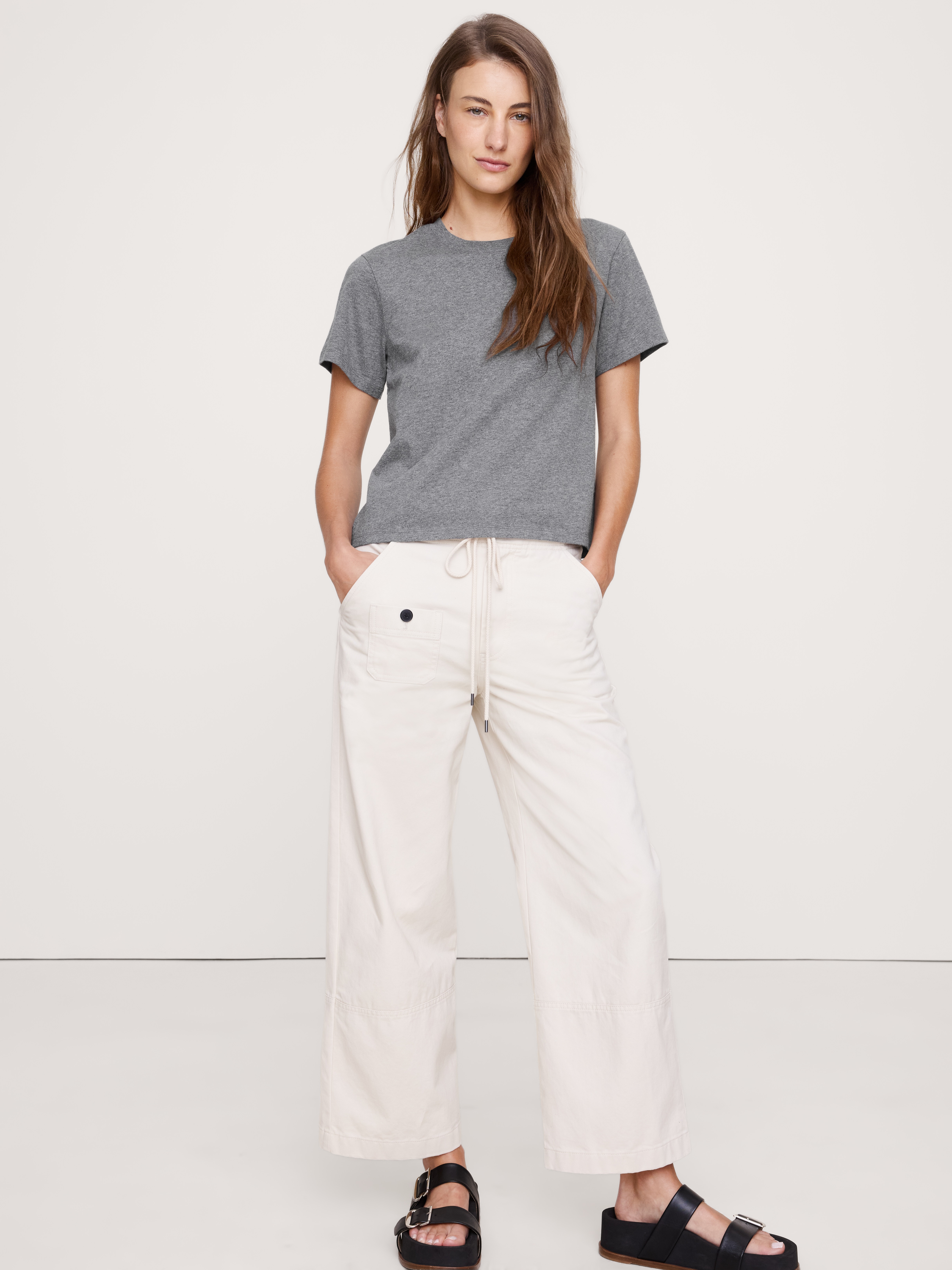 Vintage Cotton Crew-Neck T-Shirt