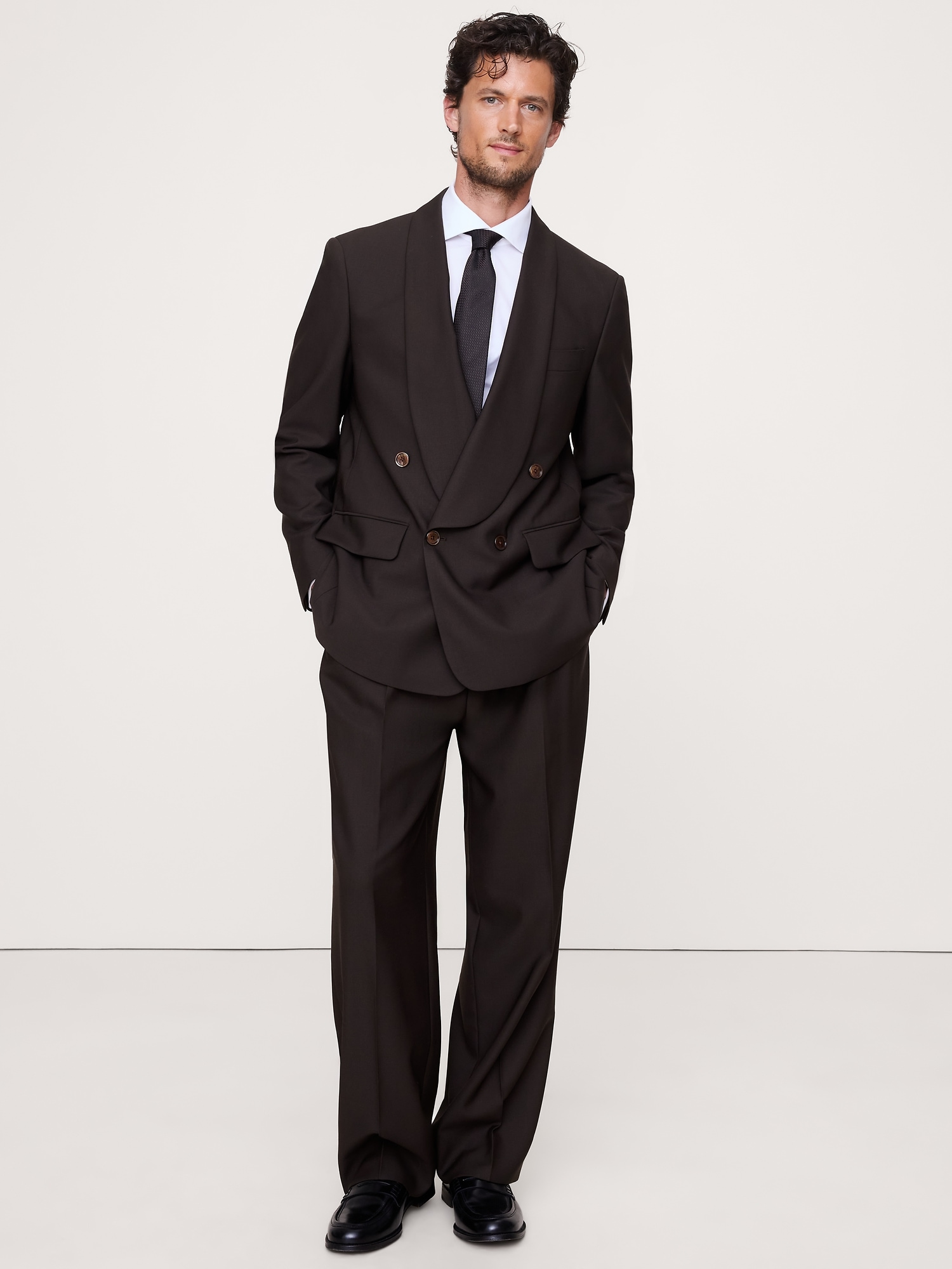 Image number 5 showing, Relaxed Italian Barathea Tuxedo Jacket