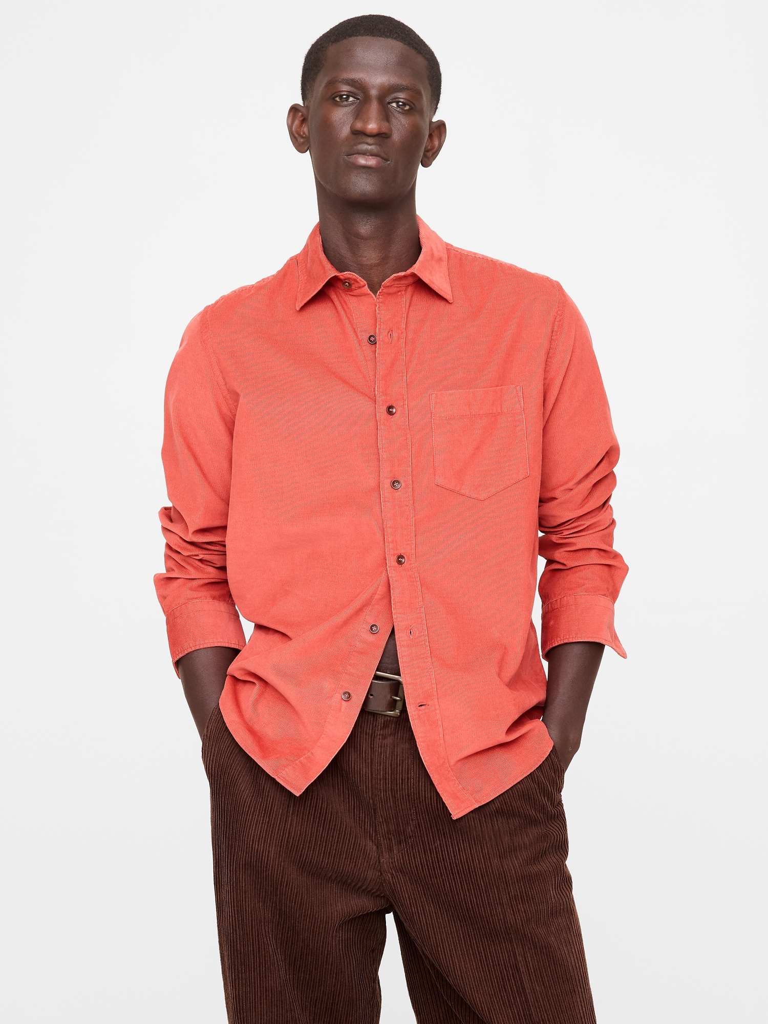 Image number 1 showing, Standard-Fit Corduroy Shirt