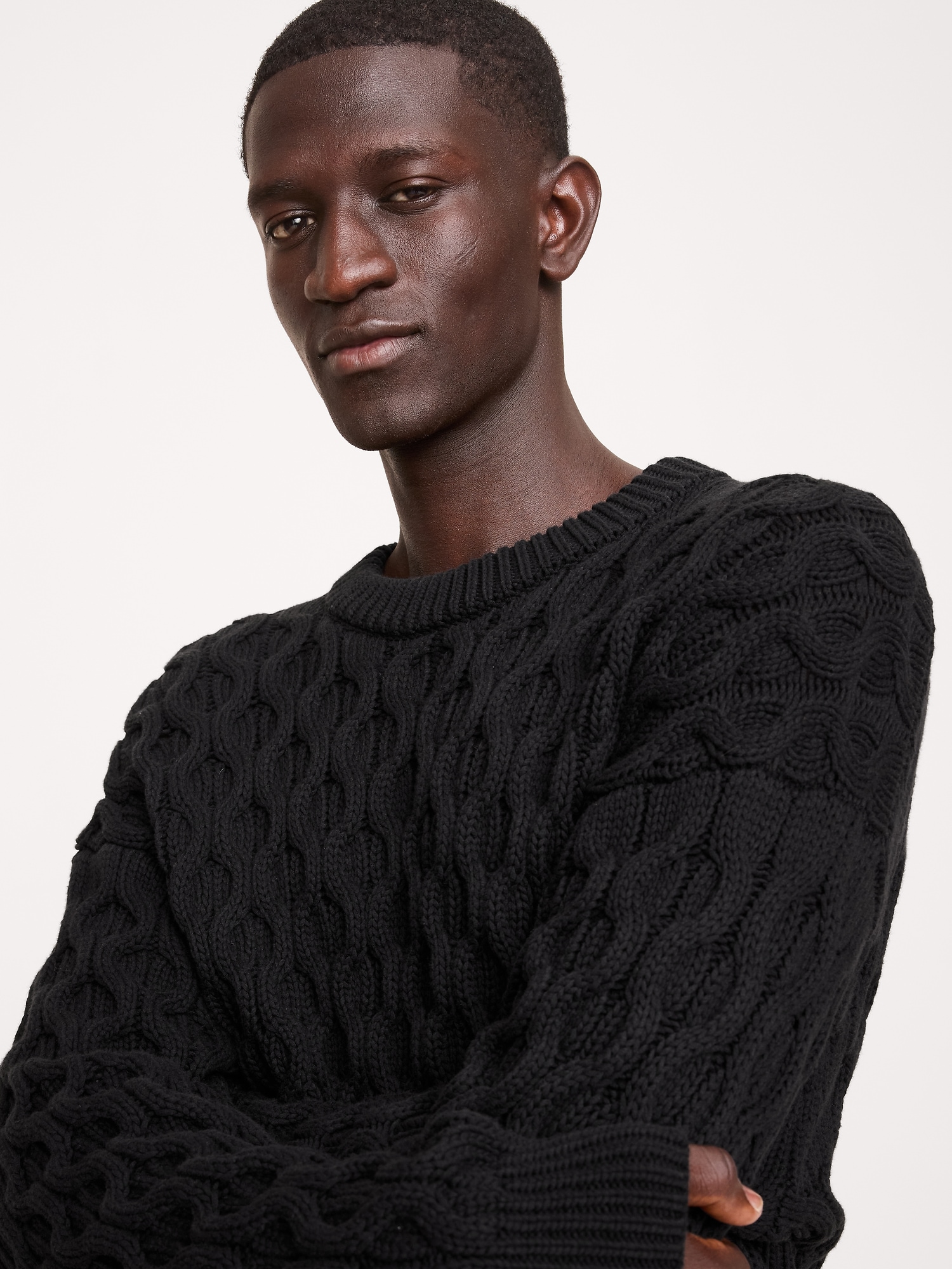 Image number 3 showing, Honeycomb Crew-Neck Sweater