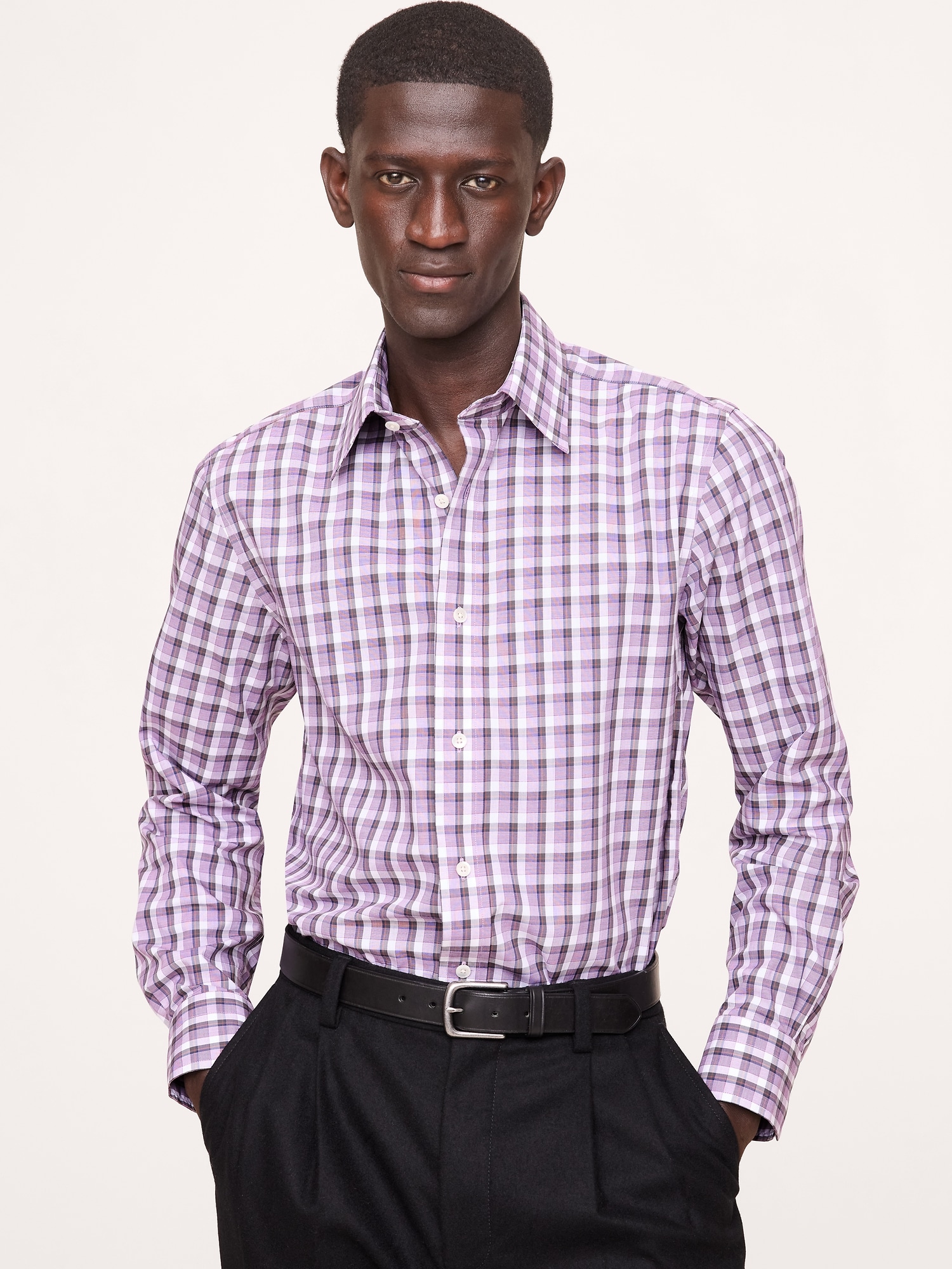 Image number 1 showing, Slim-Fit Wrinkle-Resistant Dress Shirt