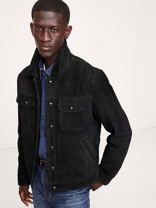 Suede Trucker Jacket