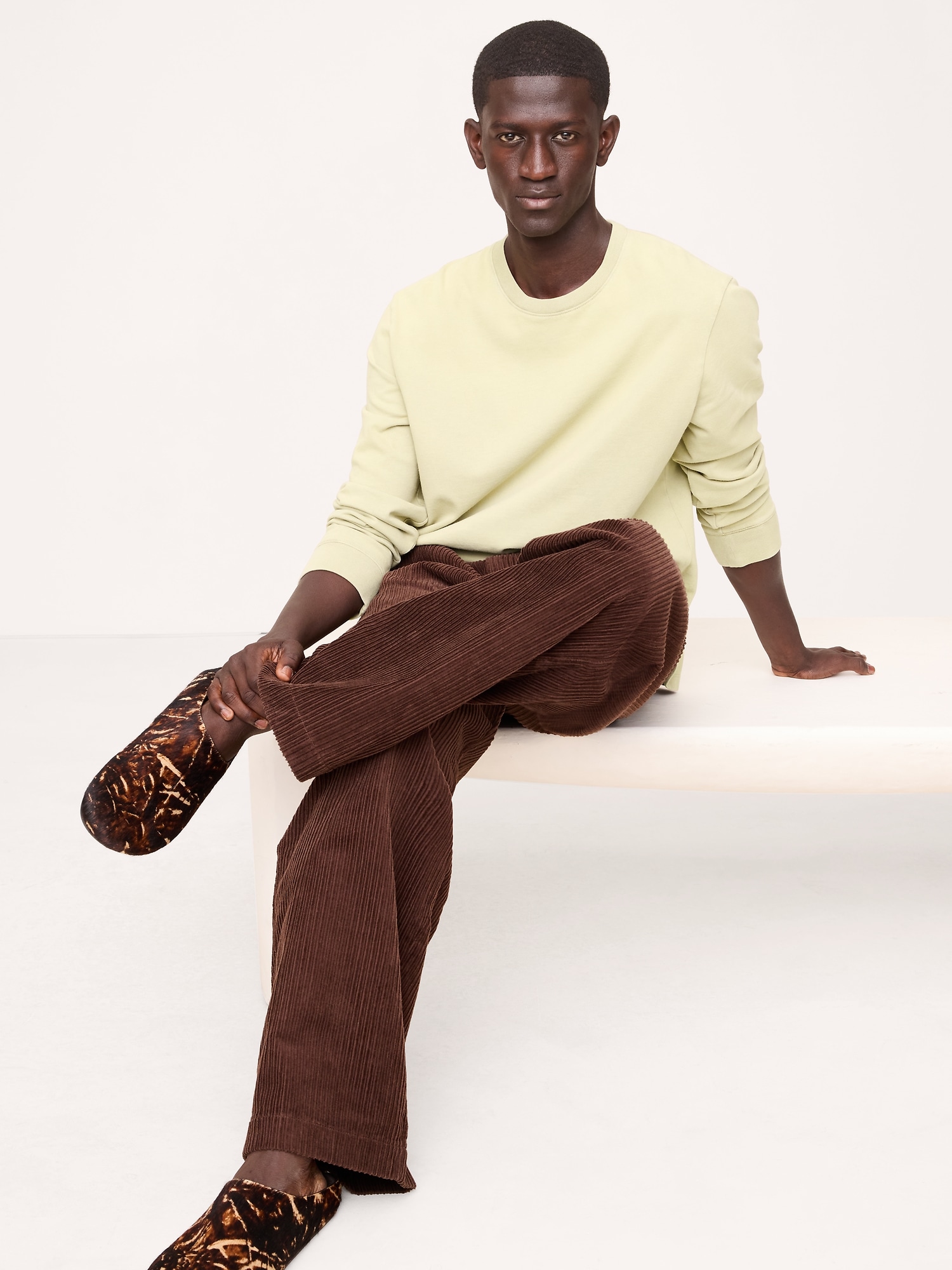 Boxy Heavyweight Cotton T-Shirt - Pale Yellow