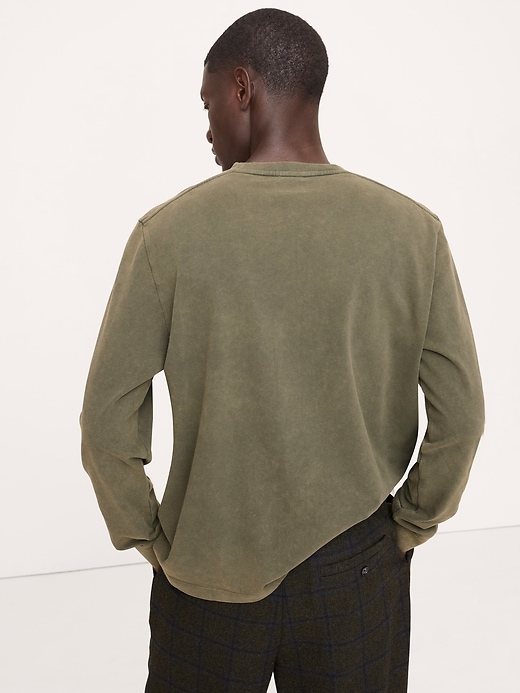 Sun-Faded Heavyweight Soft Cotton T-Shirt