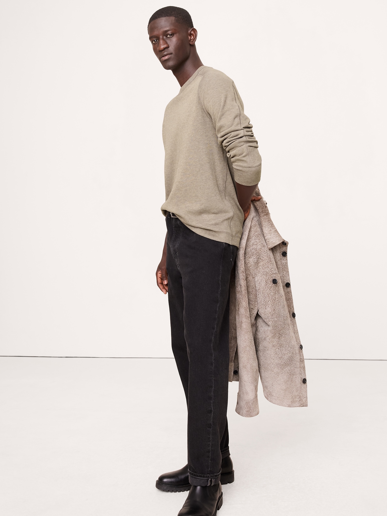 Image number 3 showing, Slub Double-Knit Crew-Neck T-Shirt