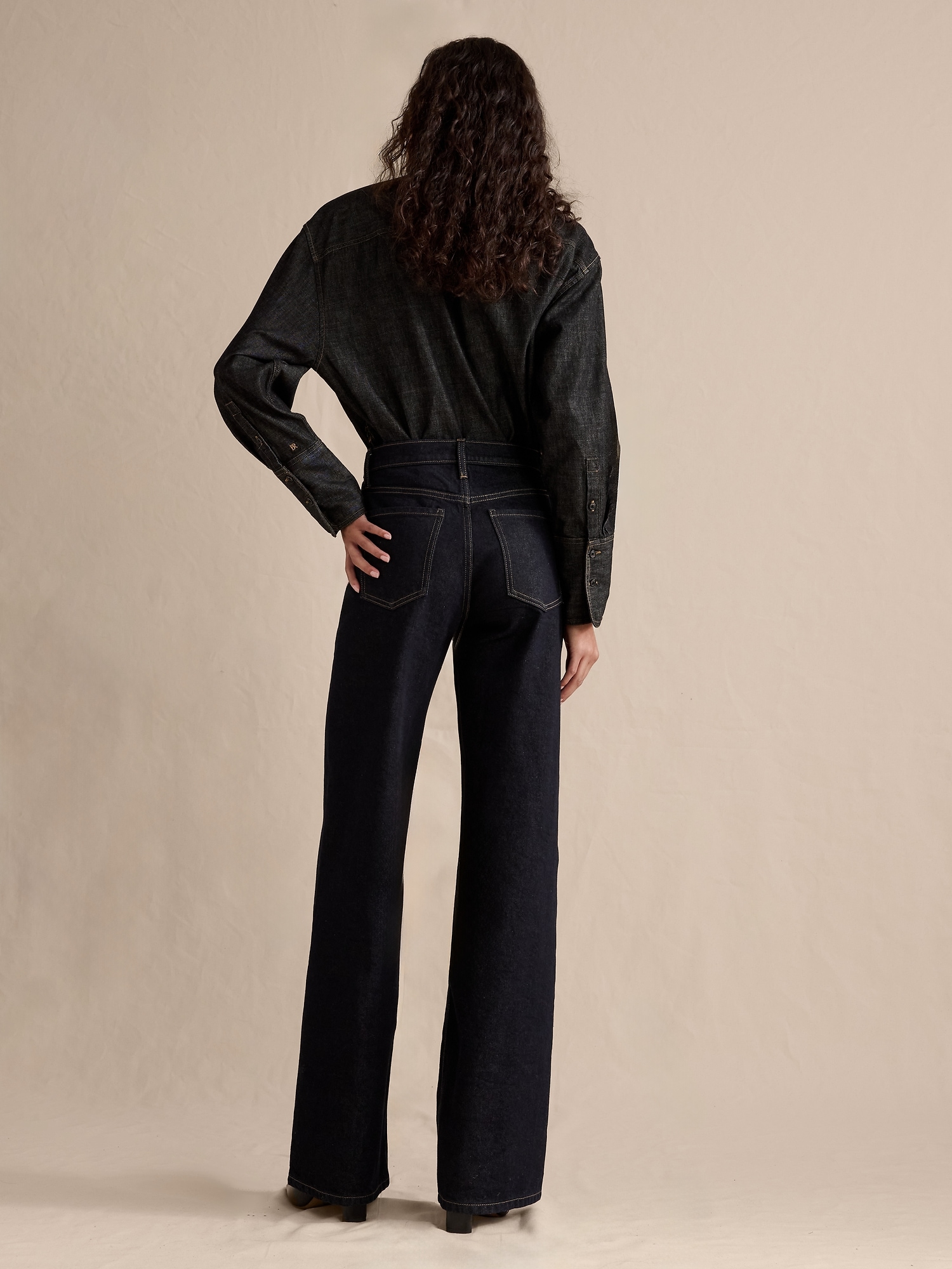 Image number 3 showing, THE ICON CLASSIC WIDE-LEG JEAN
