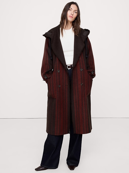 Double-Faced Wool-Blend Parka Coat | Banana Republic