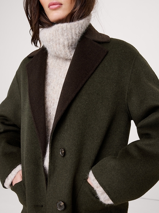 Reversible Double-Faced Top Coat