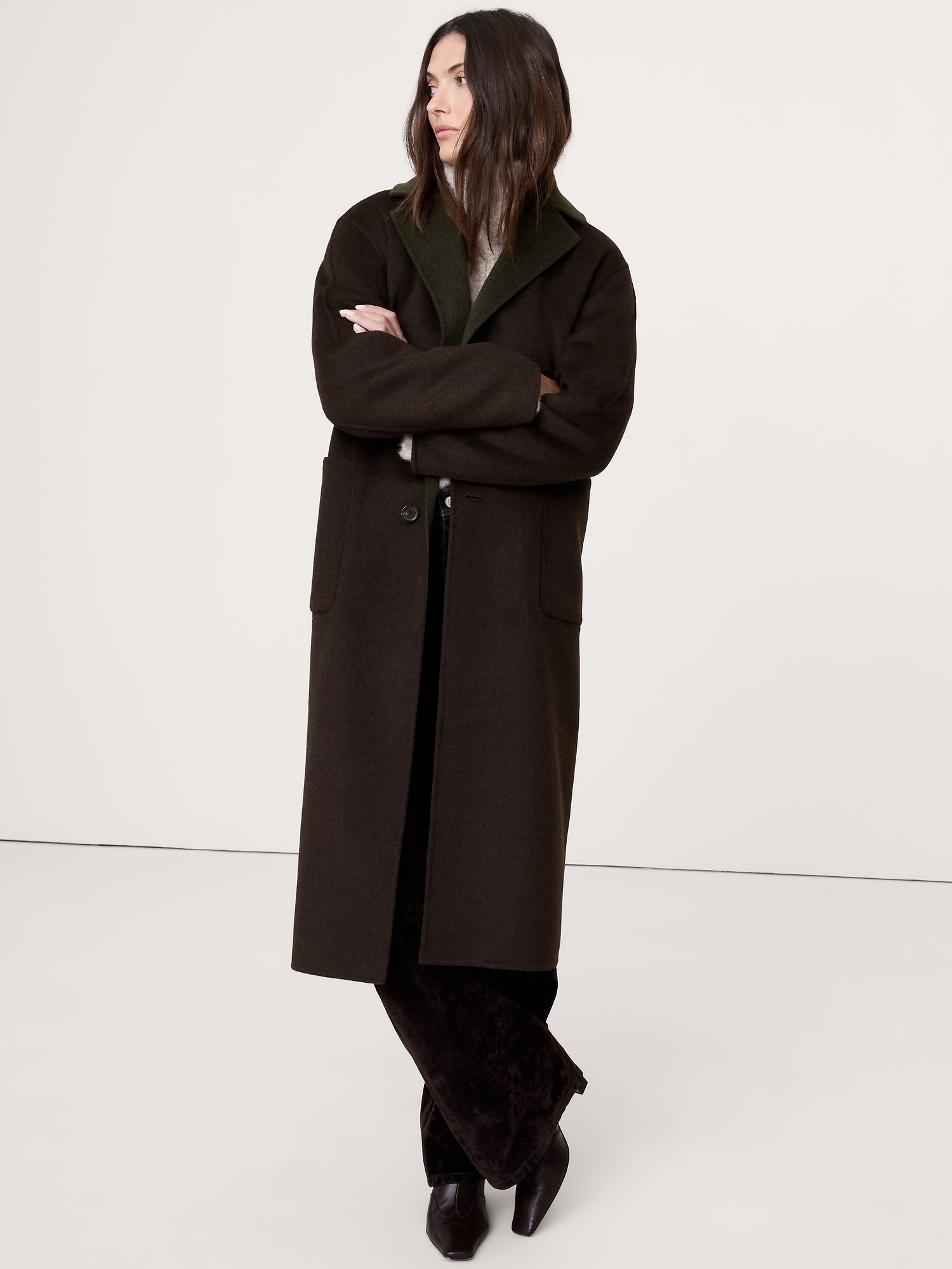 Image number 8 showing, Reversible Double-Faced Top Coat