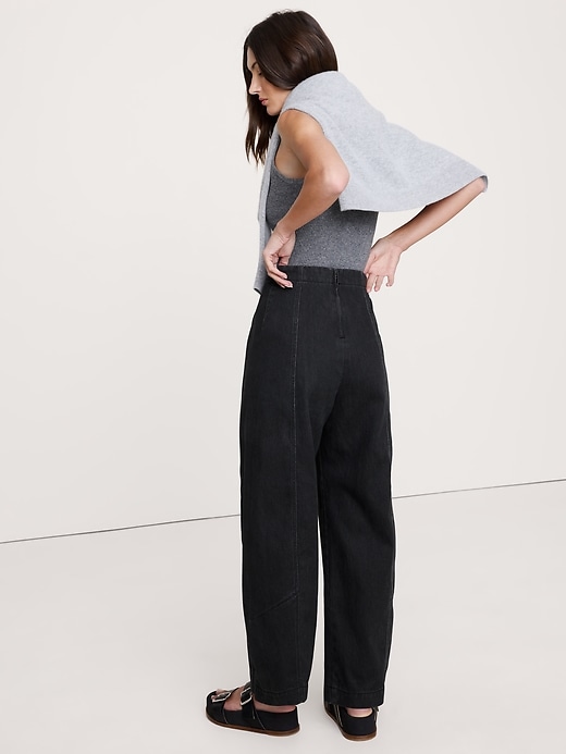 High-Rise Utility Barrel-Leg Pant