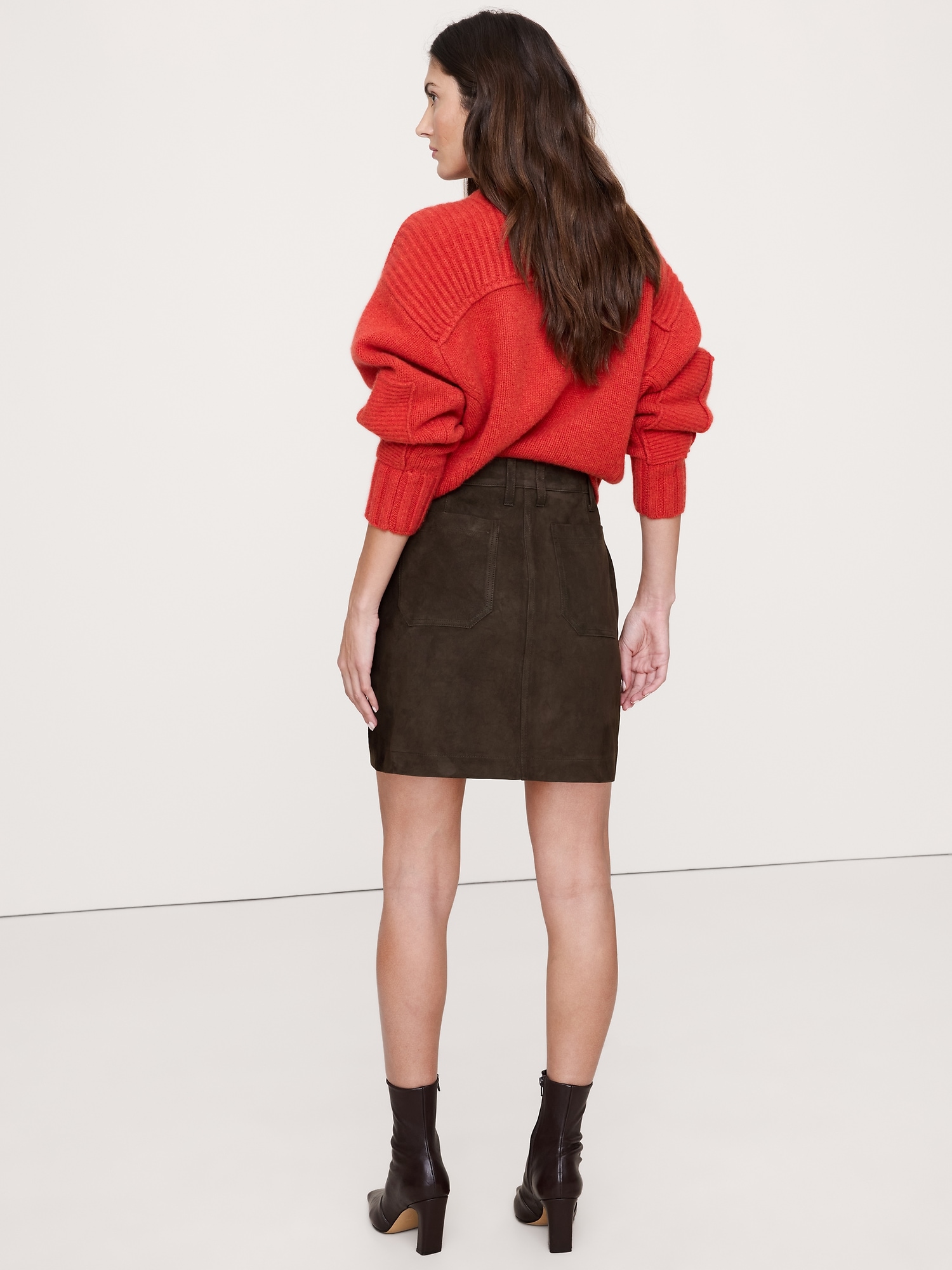 Image number 3 showing, Suede Mini Skirt
