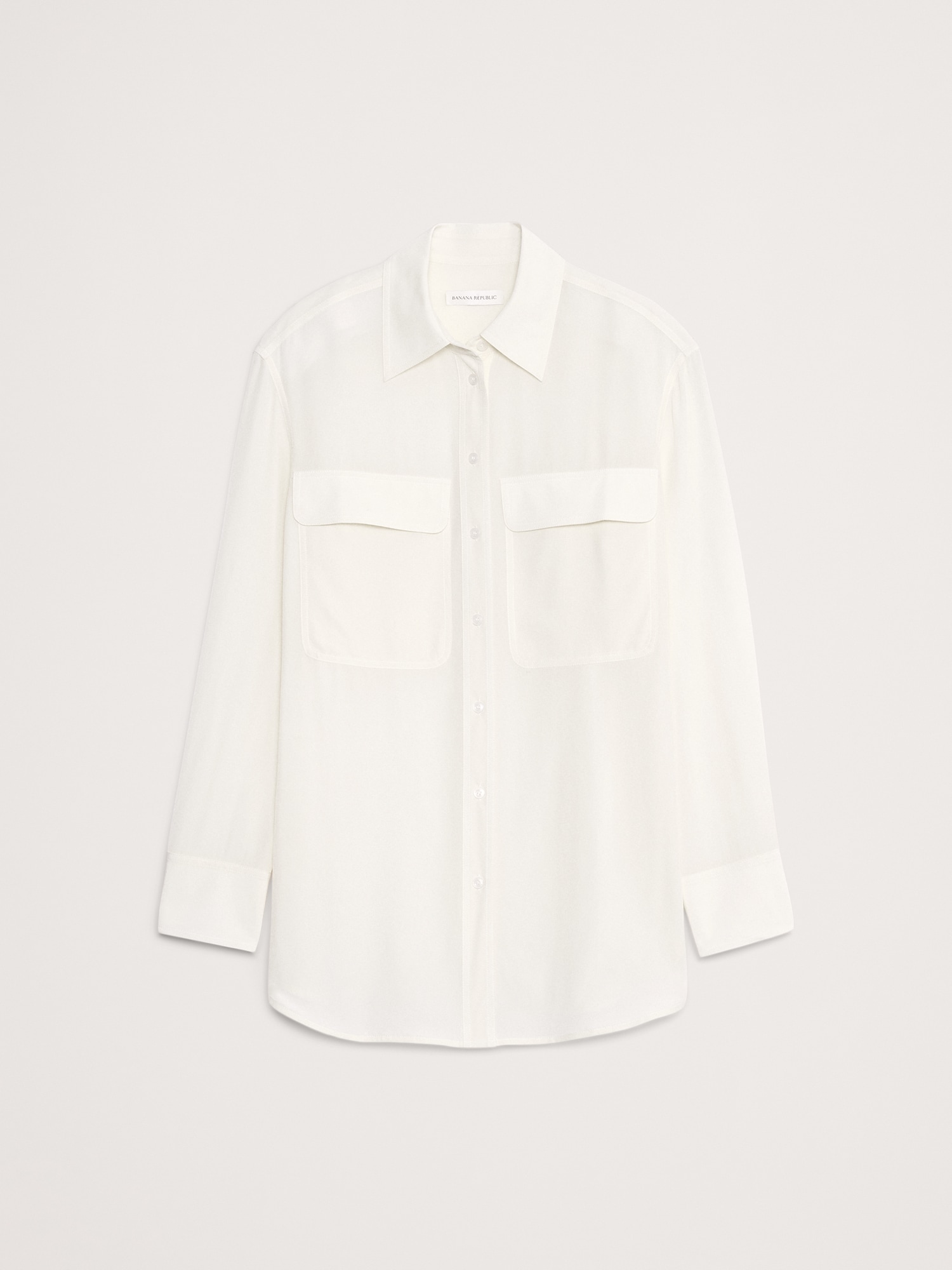 Image number 7 showing, Oversized Matte Silk Utility Shirt