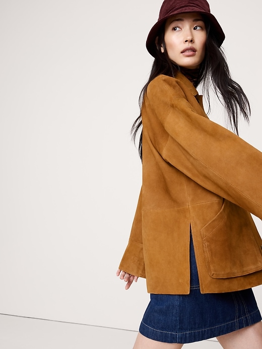 Heritage Suede Jacket | Banana Republic