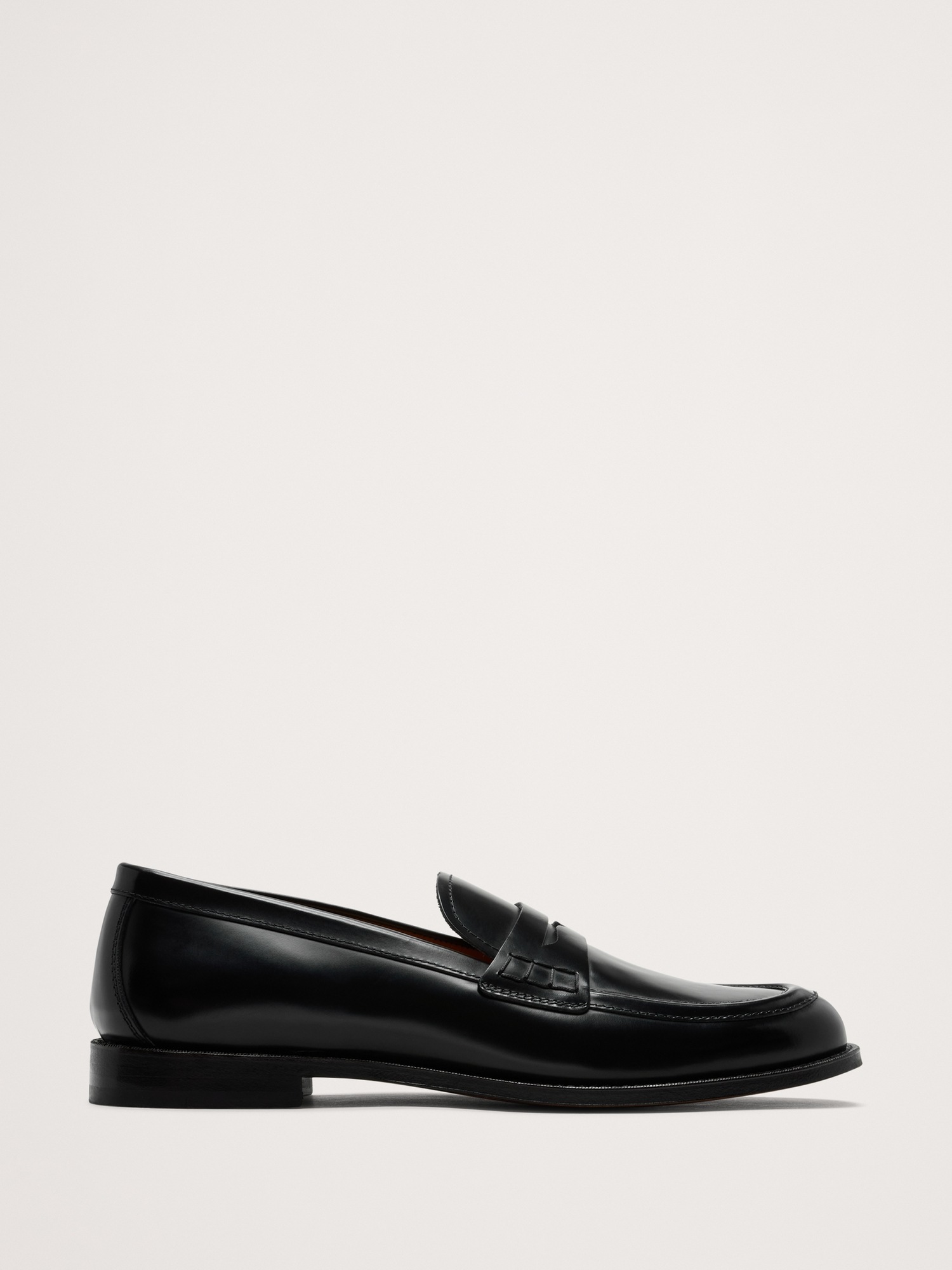 Мужские туфли Banana Republic Leather Penny Loafer, цвет: Чёрный — фото 2