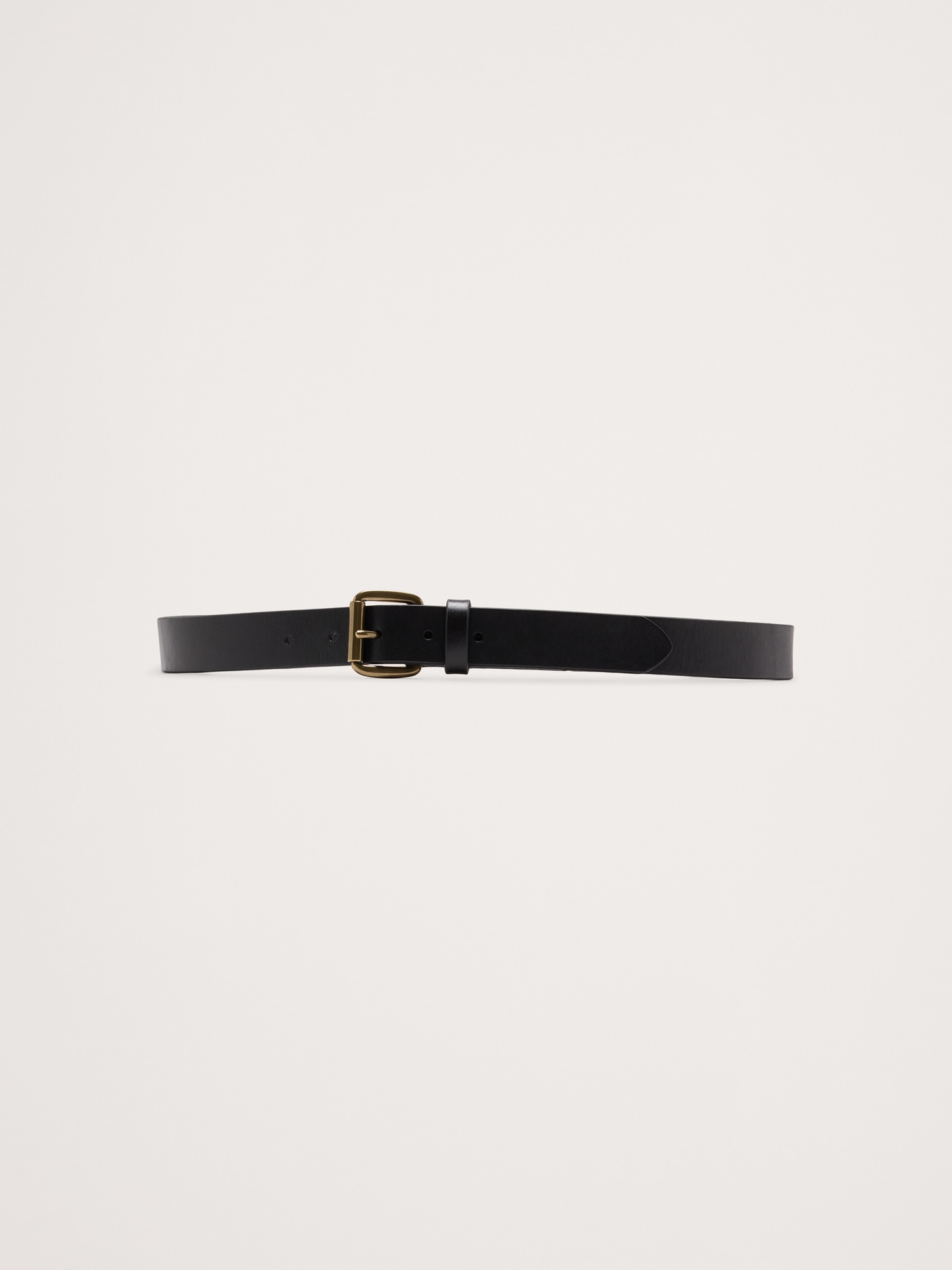 Image number 2 showing, LEATHER BELT WITH ROLLER BUCKLE