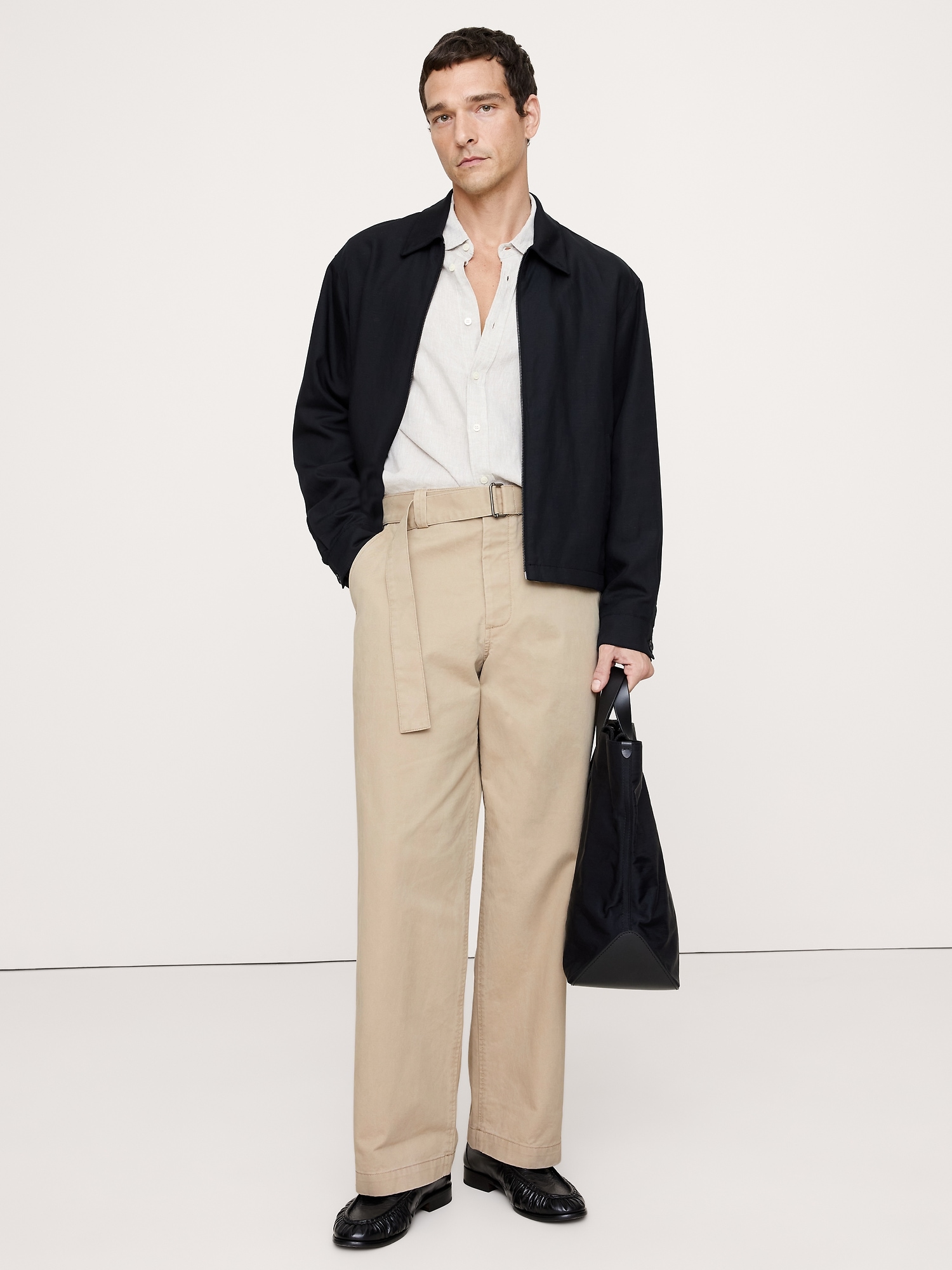 Image number 4 showing, LOOSE CHINO WITH BELT