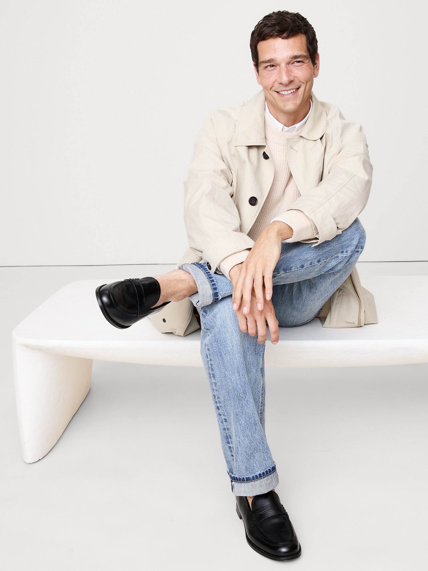 Image number 1 showing, LEATHER PENNY LOAFER