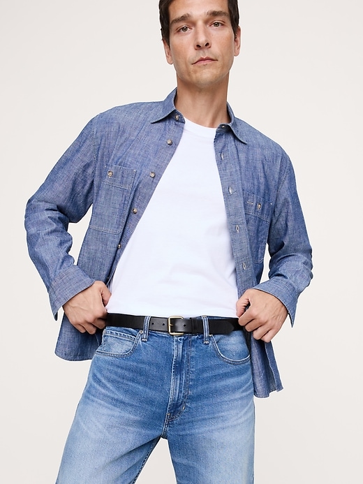 Embossed Leather Western Belt