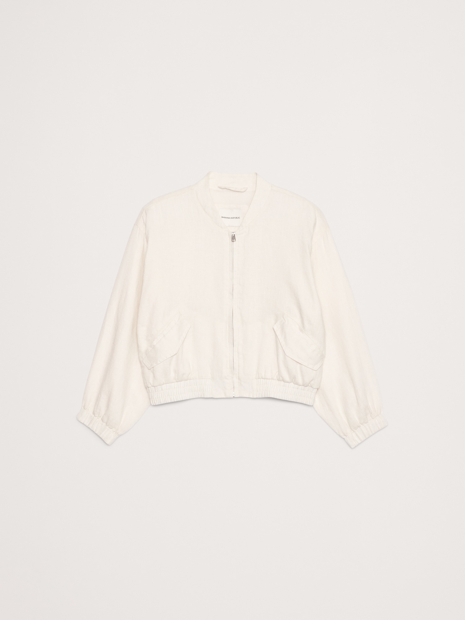 Image number 5 showing, Linen Bomber Jacket